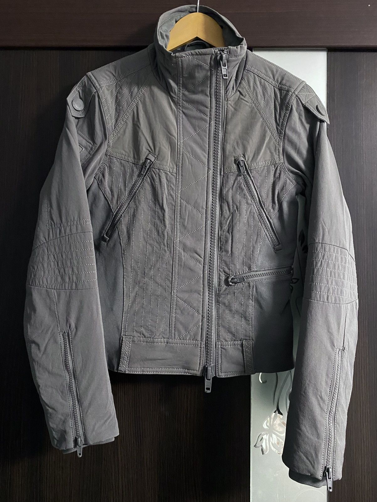 Adidas × Stella McCartney Women’s AW‘08 Asymmetric Multipocket Primaloft Biker Jacket Size XXS / US 00 / IT 34 - 3 Thumbnail