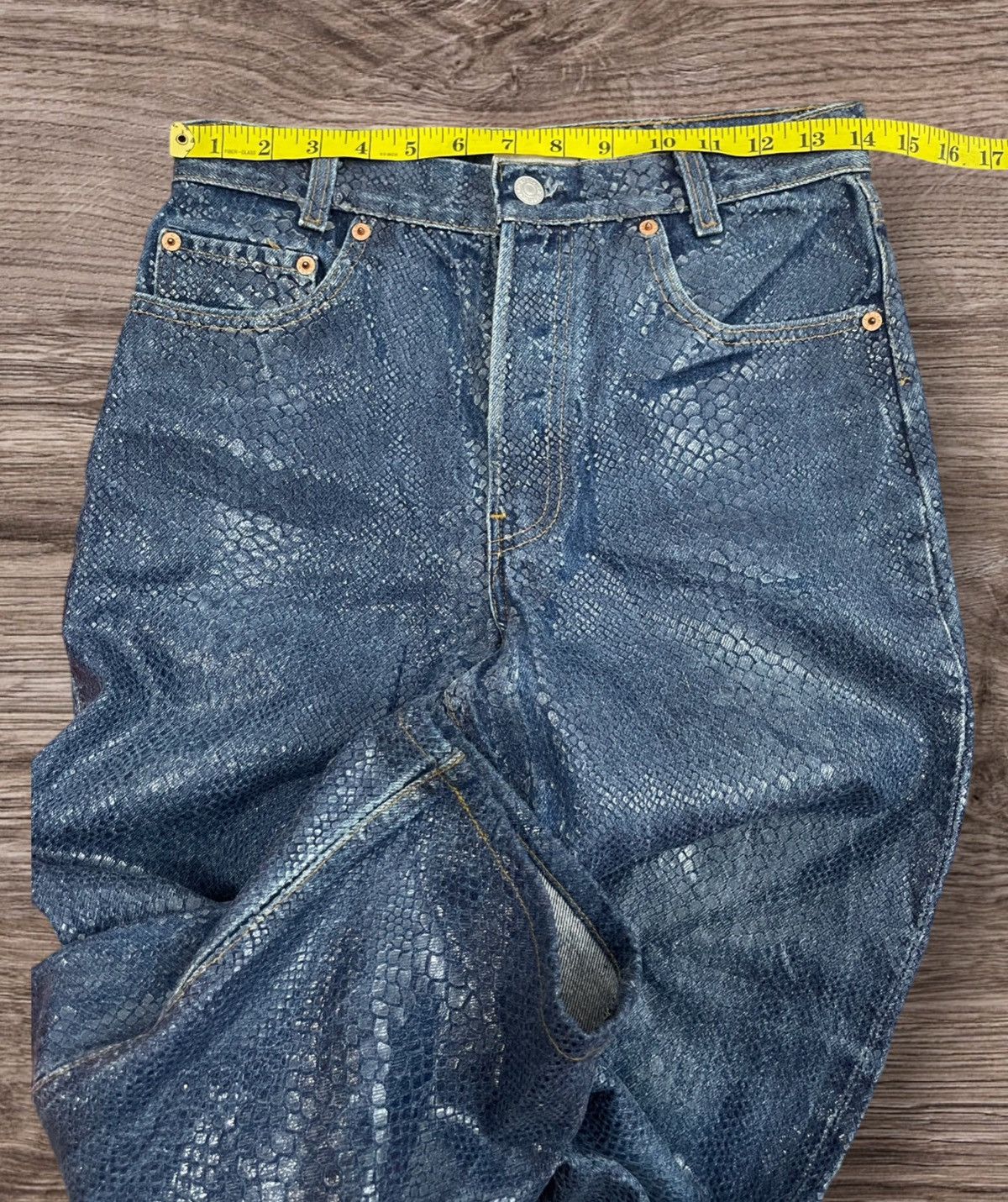 Levi's × Vintage 💸BINDING OFFER💸 Rare Vintage 90’s Levi’s 701 Adesso Jeans Size US 28 / EU 44 - 4 Thumbnail