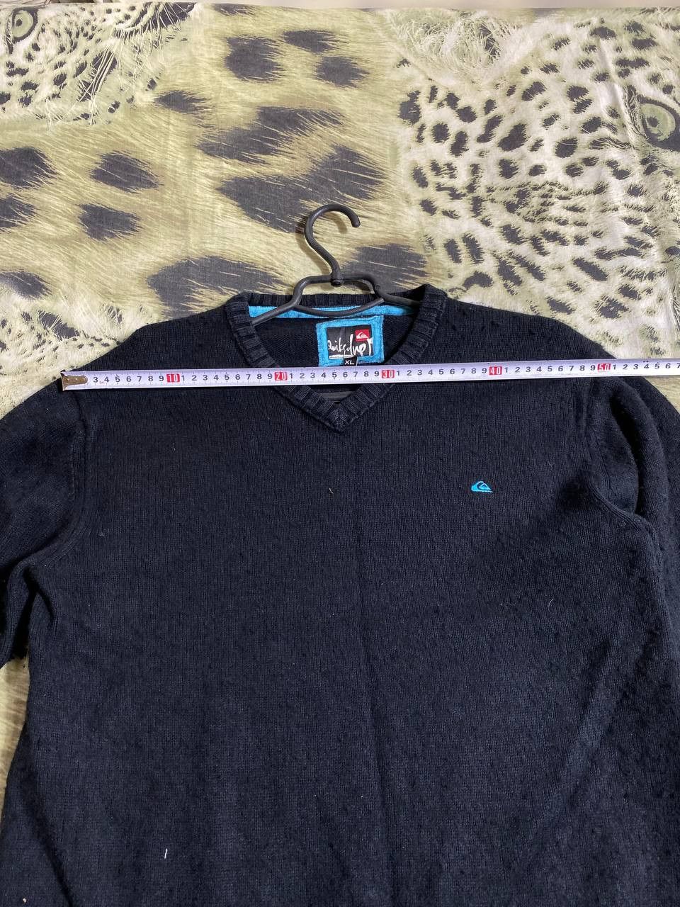 Quiksilver × Vintage 00s VINTAGE QUIKSILVER Knitted Big Logo Surf Style Sweater Size US XL / EU 56 / 4 - 10 Thumbnail