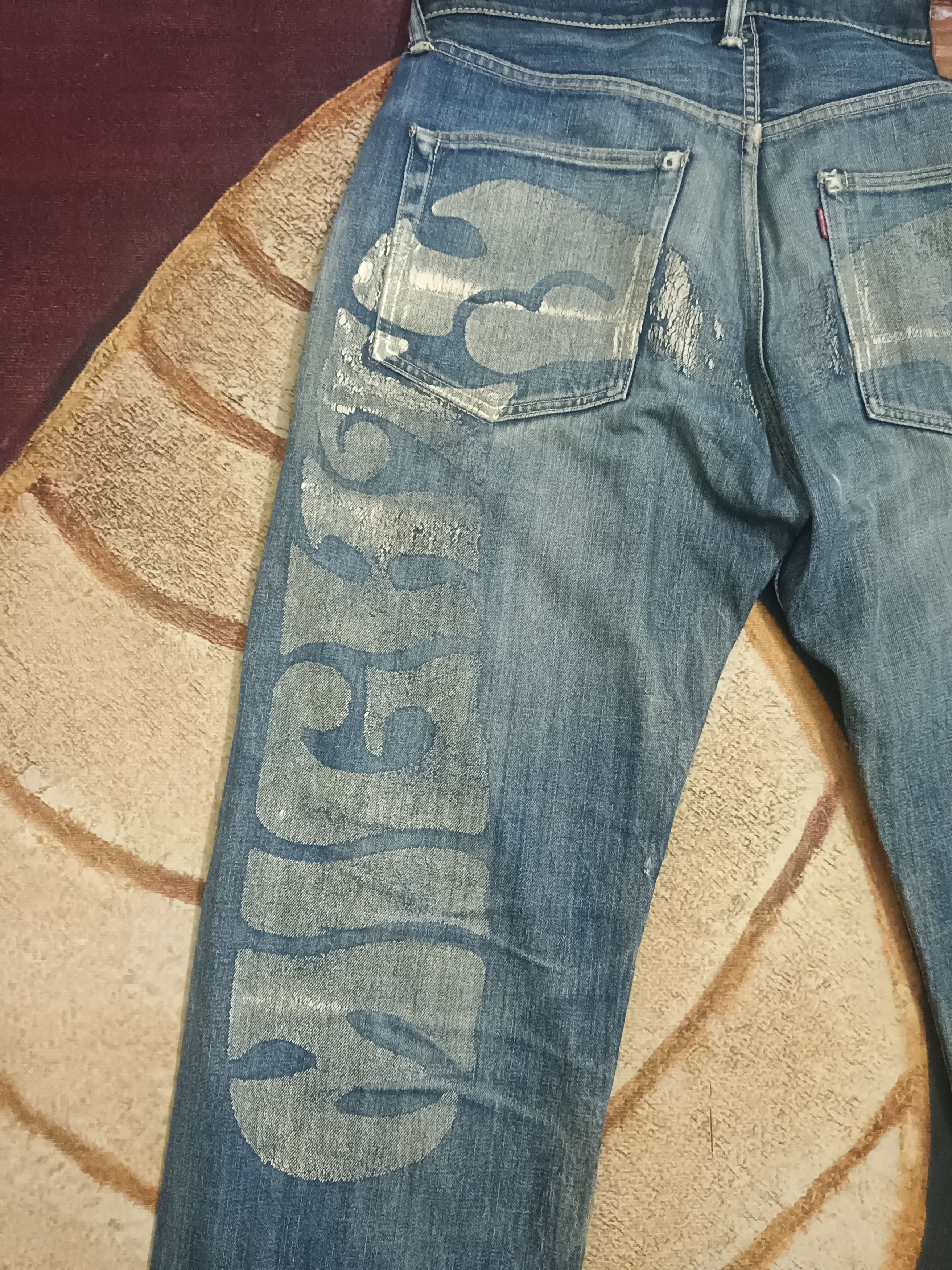 Evisu × Japanese Brand × Vintage Mighty Evisu vintage daicock big logo selvedge jeans Size US 36 / EU 52 - 2 Thumbnail