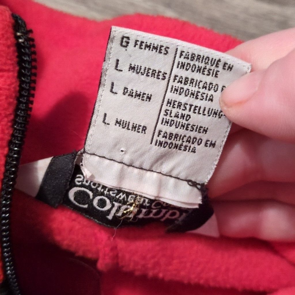 Columbia Columbia X OSU Red Black Fleece Jacket Size Large Size L / US 10 / IT 46 - 7 Thumbnail