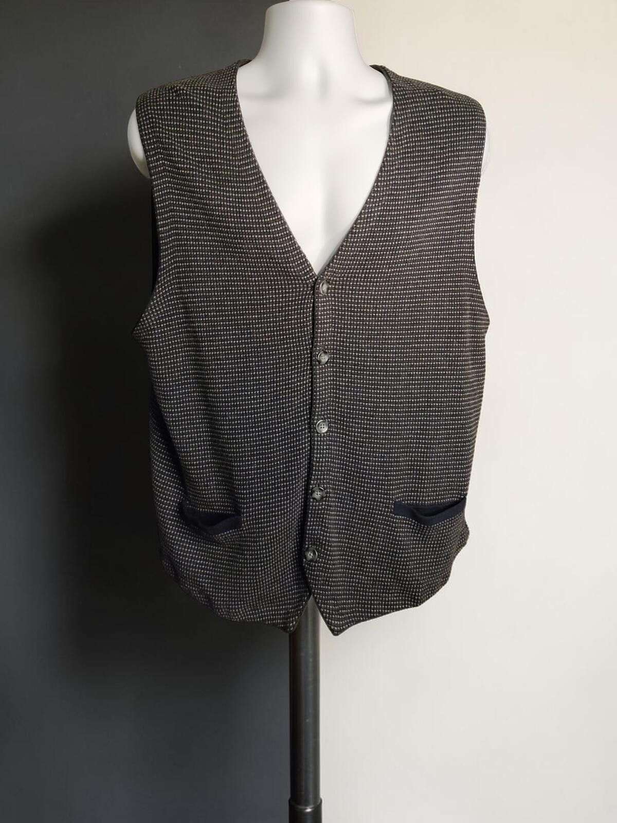 Black Brown 1826 Black & Brown Stylish Grey Vest Size XXL Size US XXL / EU 58 / 5 - 3 Thumbnail