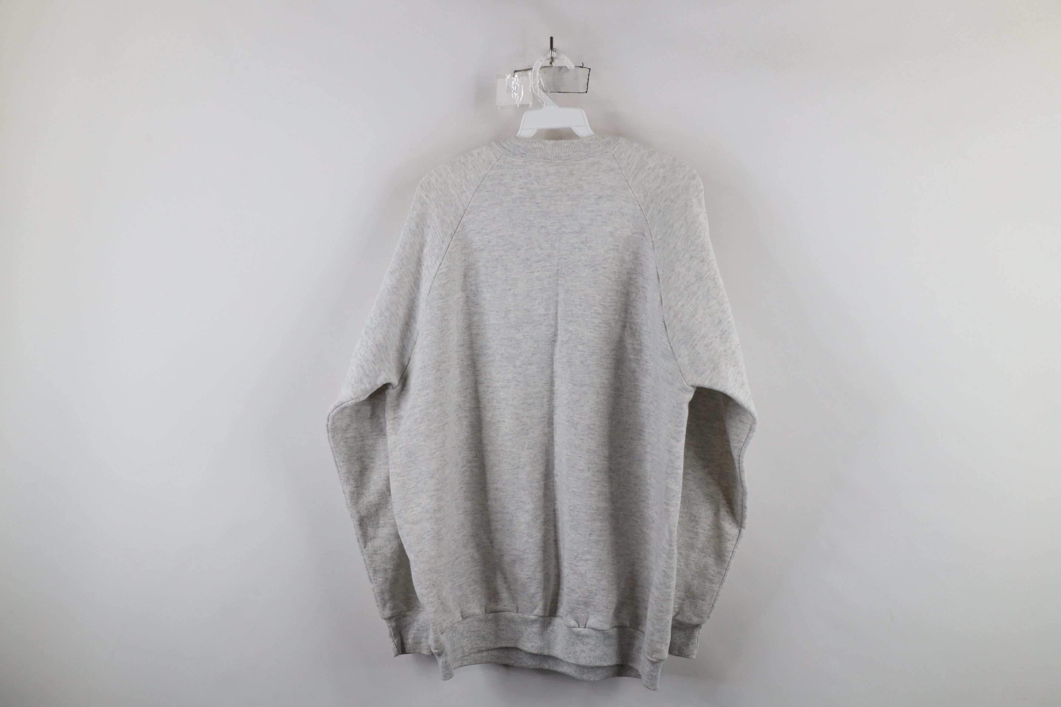Vintage Vintage 90s Streetwear Crewneck Sweatshirt Heather Gray USA Size US XL / EU 56 / 4 - 13 Thumbnail