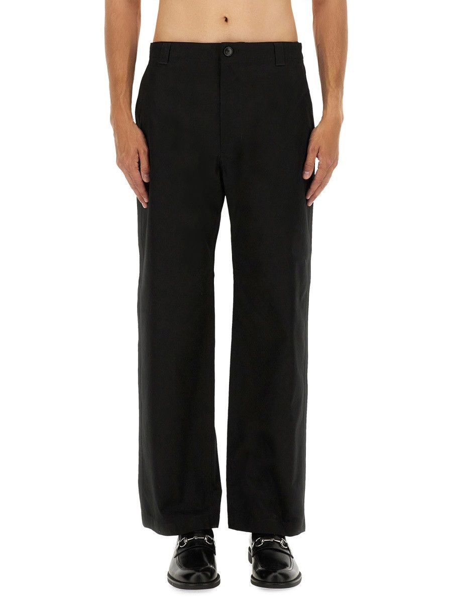 Gucci GUCCI PANTS WITH WEB DETAIL - BLACK (IT 48) Size US 32 / EU 48 - 1 Thumbnail
