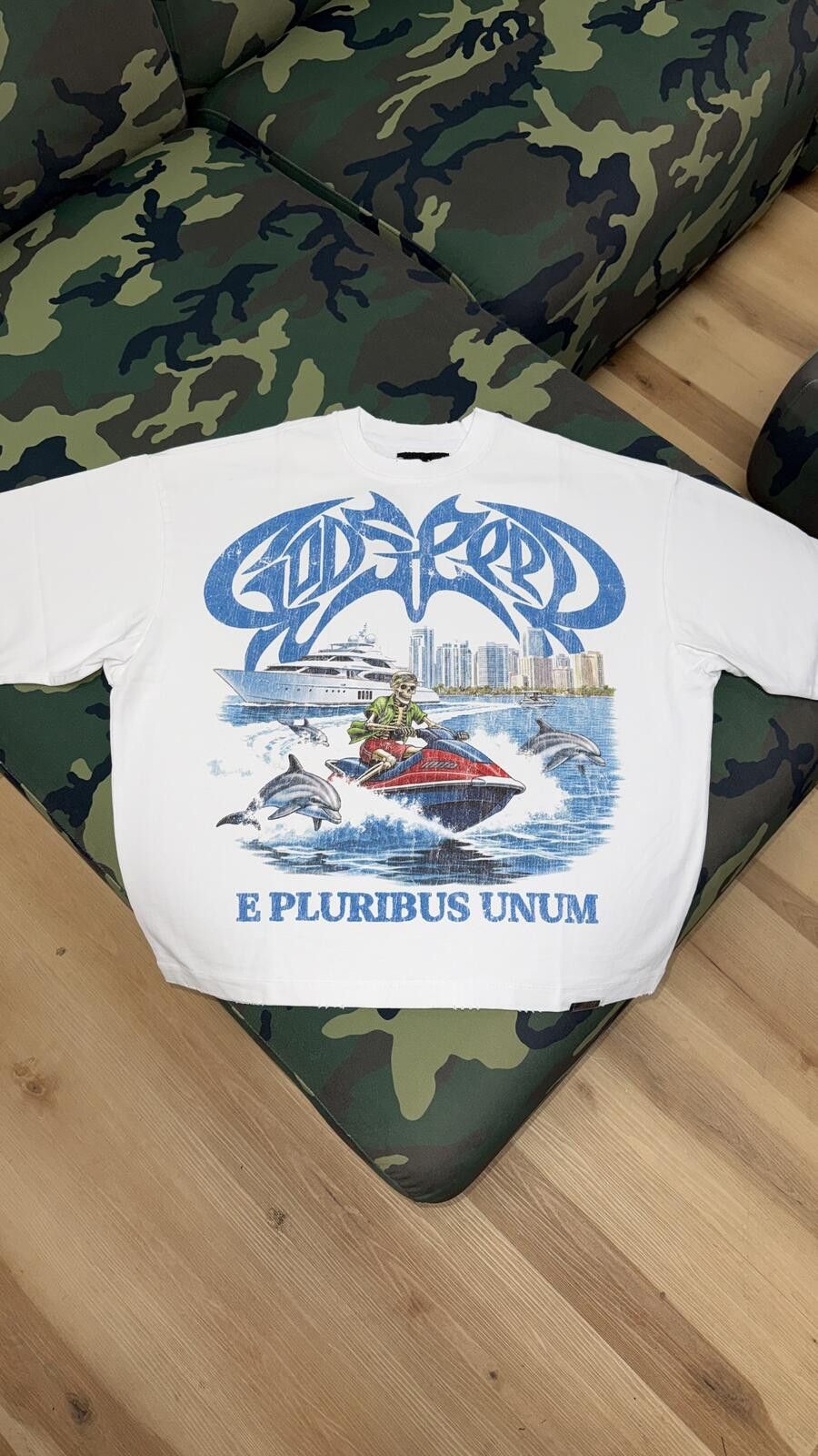 Godspeed Godspeed White GMYC Wave Runner Tee Size US XS / EU 42 / 0 - 1 Thumbnail