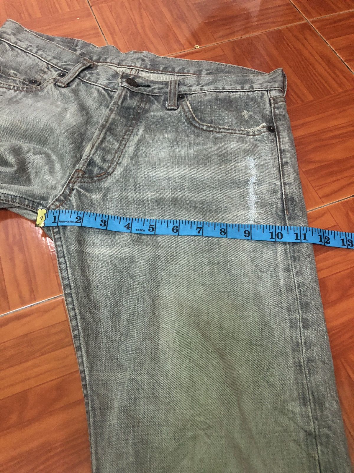 Hysteric Glamour The Hysteric XXX Hysteric Glamour Distressed Grey Denim Jean Size US 32 / EU 48 - 16 Thumbnail