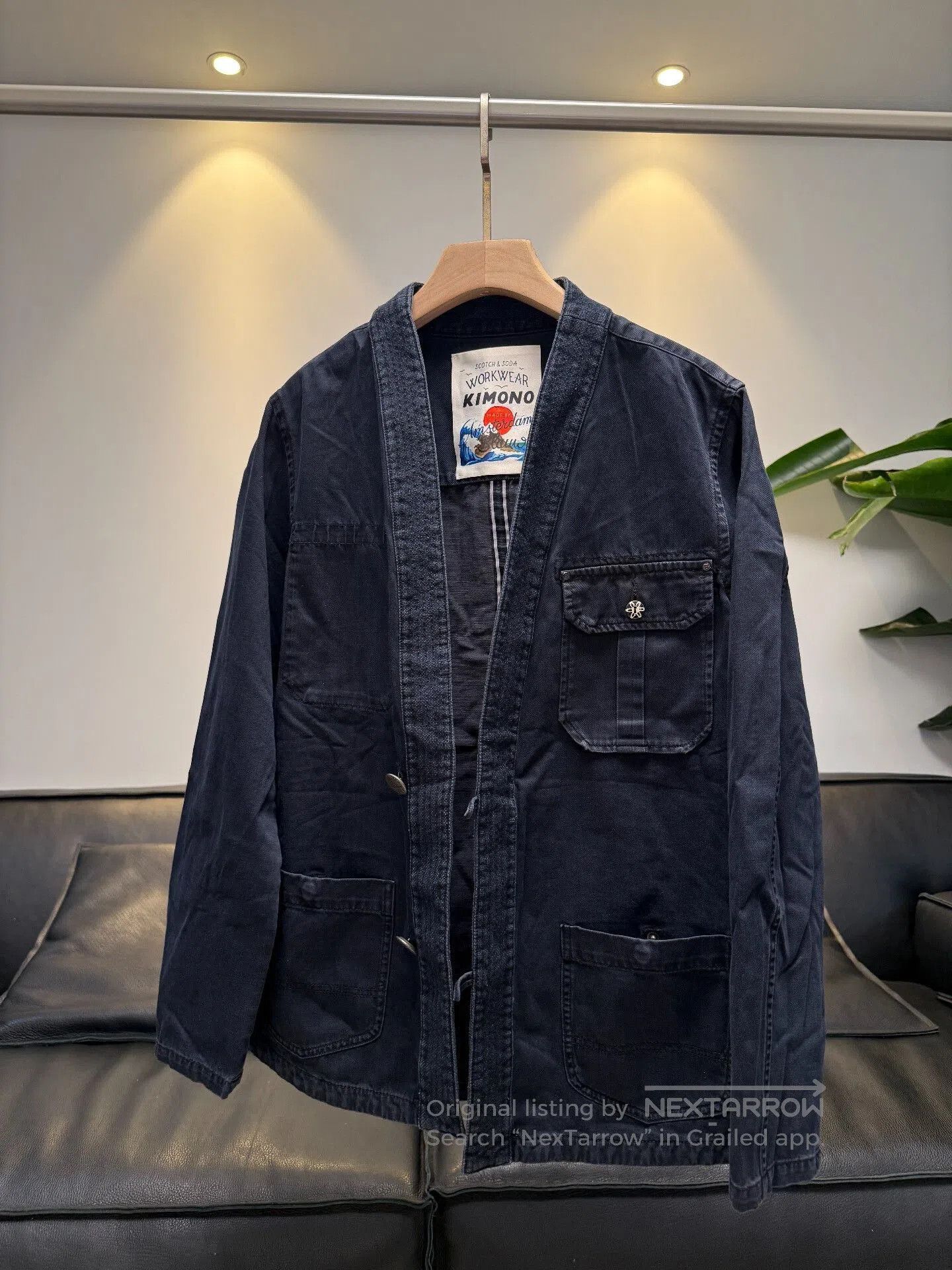Scotch & Soda Scotch Soda Washed Blue Kimono. Size US L / EU 52-54 / 3 - 1 Thumbnail