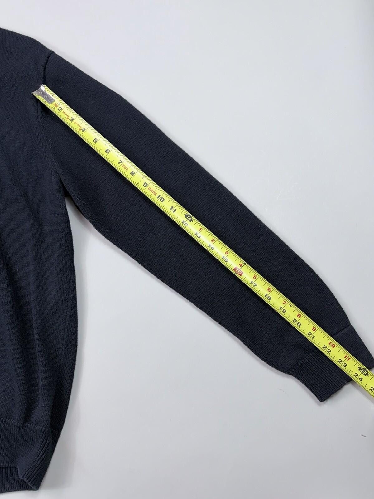 Chaps Chaps black cotton-blend quarter-zip pullover sweater Size L Size US L / EU 52-54 / 3 - 9 Thumbnail