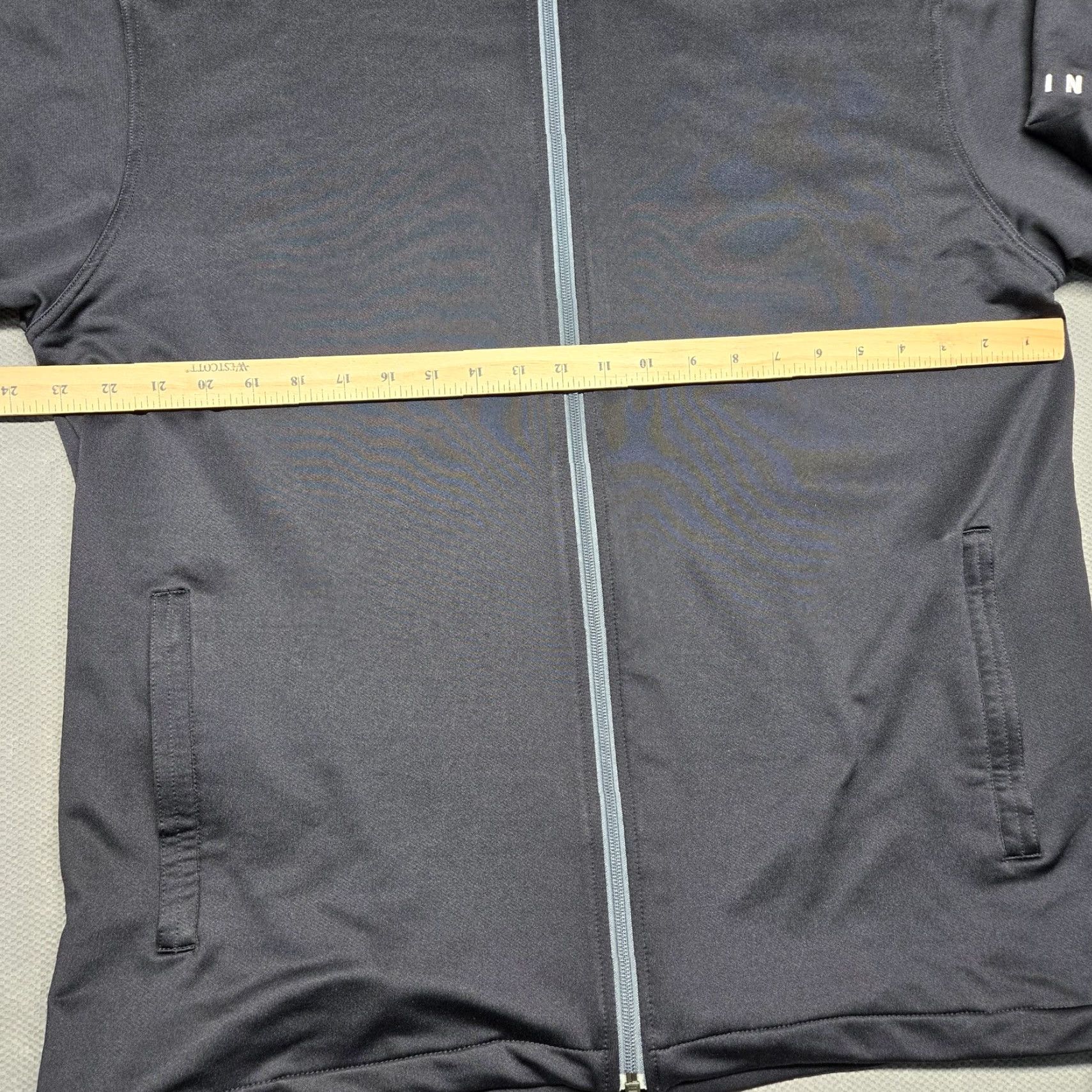 Layer 8 Dunning Track Jacket Mens 2XL Gray Full Zip Lightweight Golf Performance Layer Jacket Size US XXL / EU 58 / 5 - 6 Thumbnail