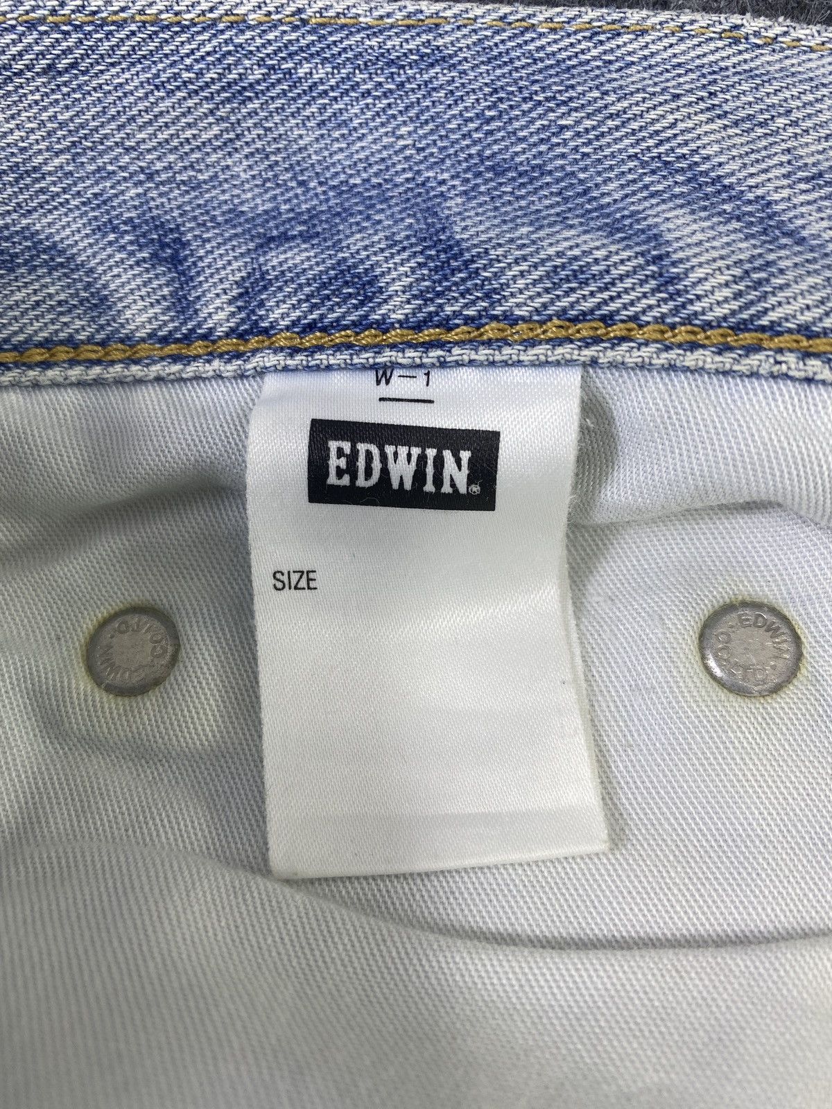 Edwin × Japanese Brand × Jean Edwin 604 Distress Blue Wash Denim - J903 Size US 29 - 7 Thumbnail