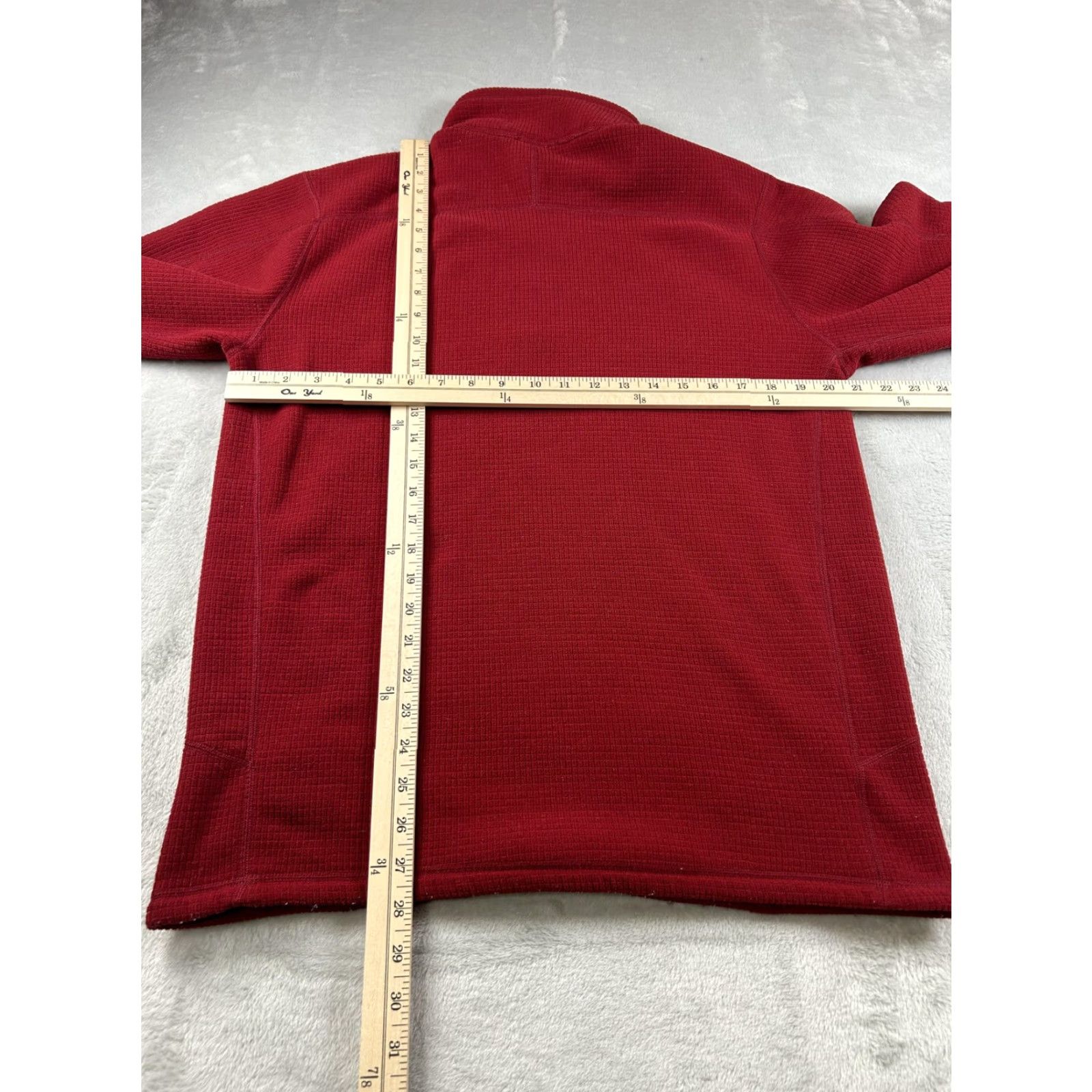 The North Face The North Face Fleece Pullover Mens M Red Quarter Zip Grid Mock Neck Pullover 1/4 Zip Hiking Size US M / EU 48-50 / 2 - 5 Thumbnail