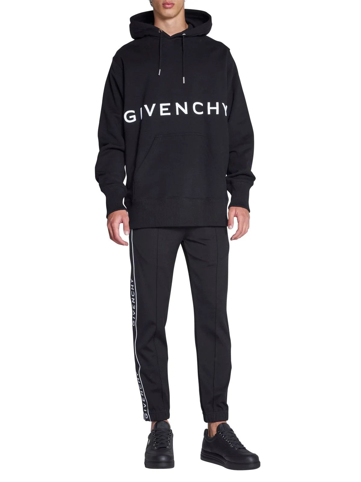 Givenchy o1gr1nt0125 Givenchy Logo-Stripe Track Pant in Black Size US 38 / EU 54 - 2 Thumbnail