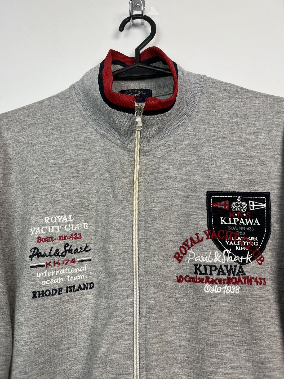 Paul & Shark × Vintage Sweatshirt Paul & Shark Club Kipawa Vintage Zipped Size US M / EU 48-50 / 2 - 2 Thumbnail