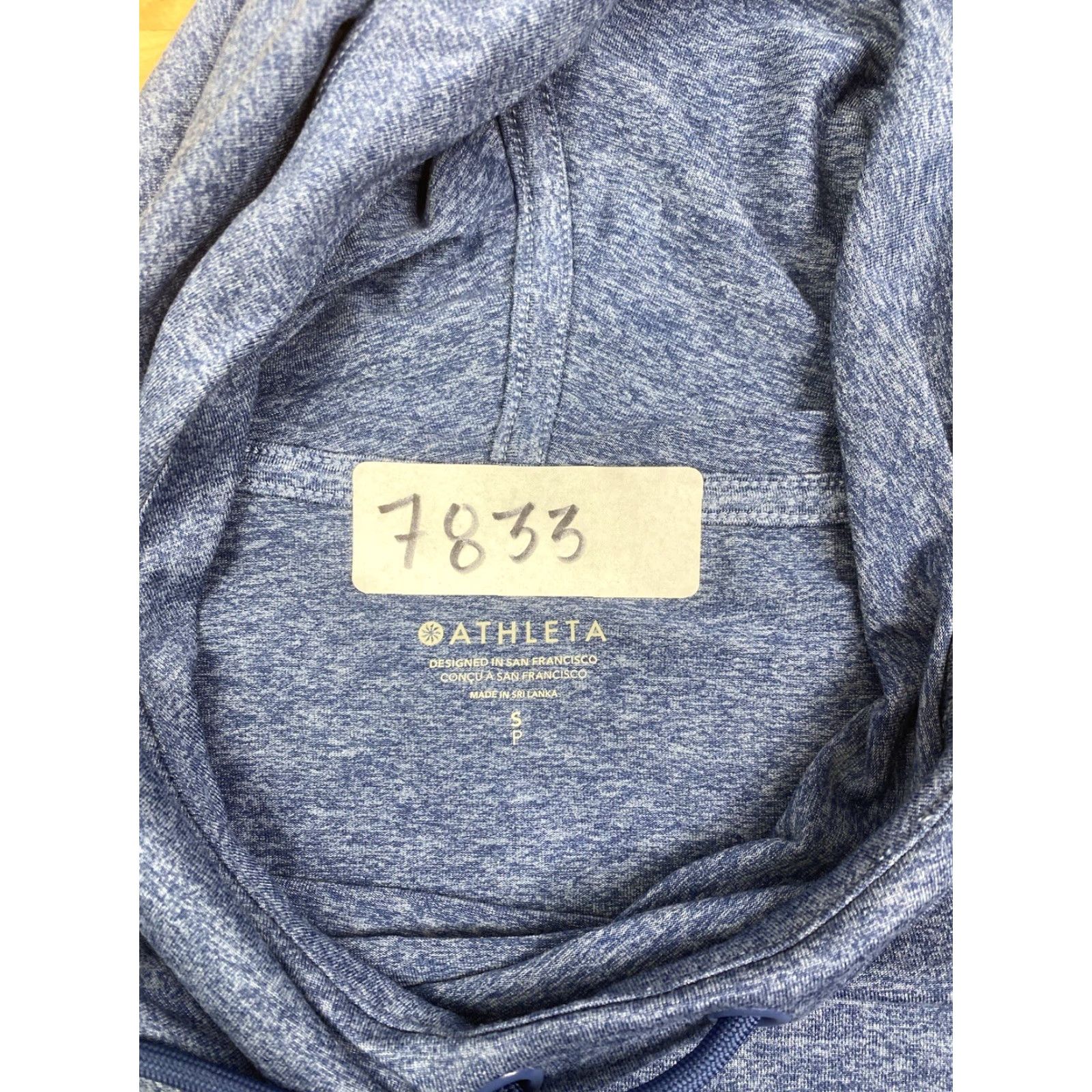 Athleta Athleta Hoodie Womens S Heather Blue Pullover Drawstring Casual Size S / US 4 / IT 40 - 6 Thumbnail