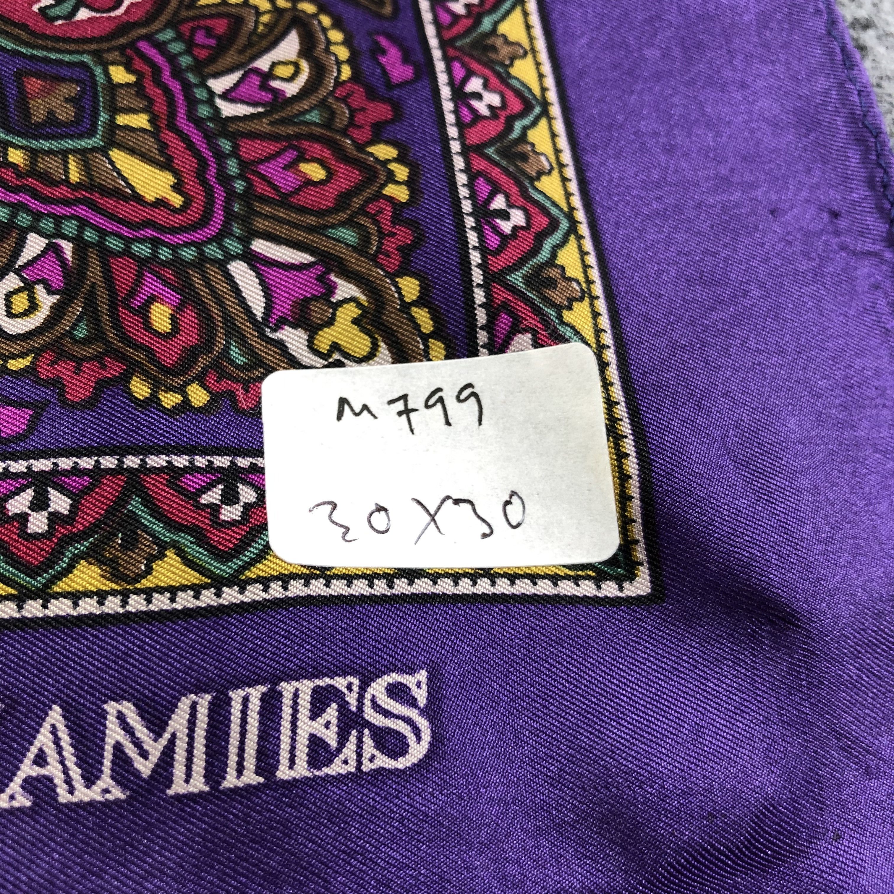 Hardy Amies Hardy Amies Paisley Silk Scarf M799 Size ONE SIZE - 8 Thumbnail