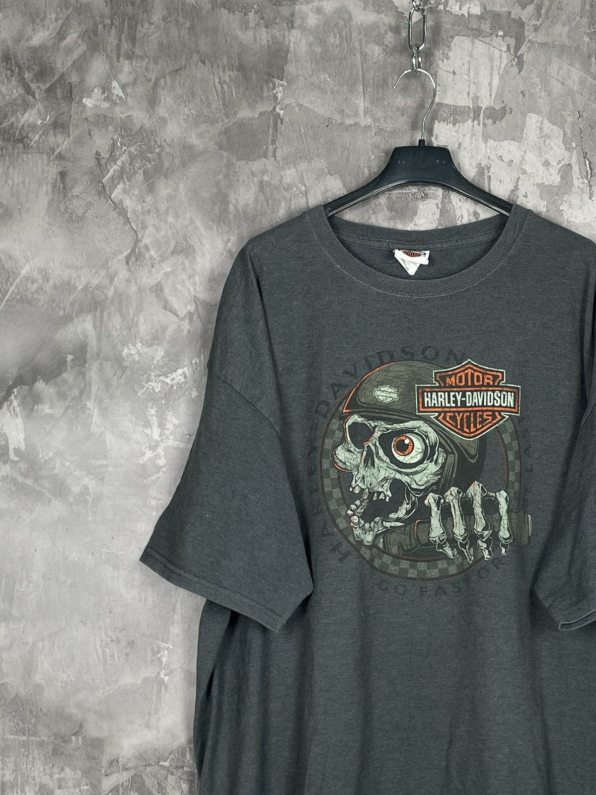 Harley Davidson × Vintage Trashed! VTG 90’s Harley Davidson Faded Paper Thin T-Shirt Size US XXL / EU 58 / 5 - 4 Thumbnail