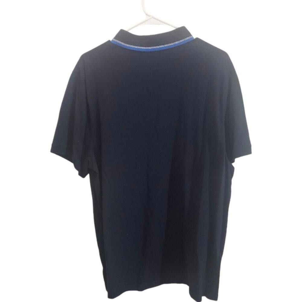 Michael Kors CT1864 Michael Kors Men's Navy Polo Shirt XL Size US XL / EU 56 / 4 - 4 Thumbnail