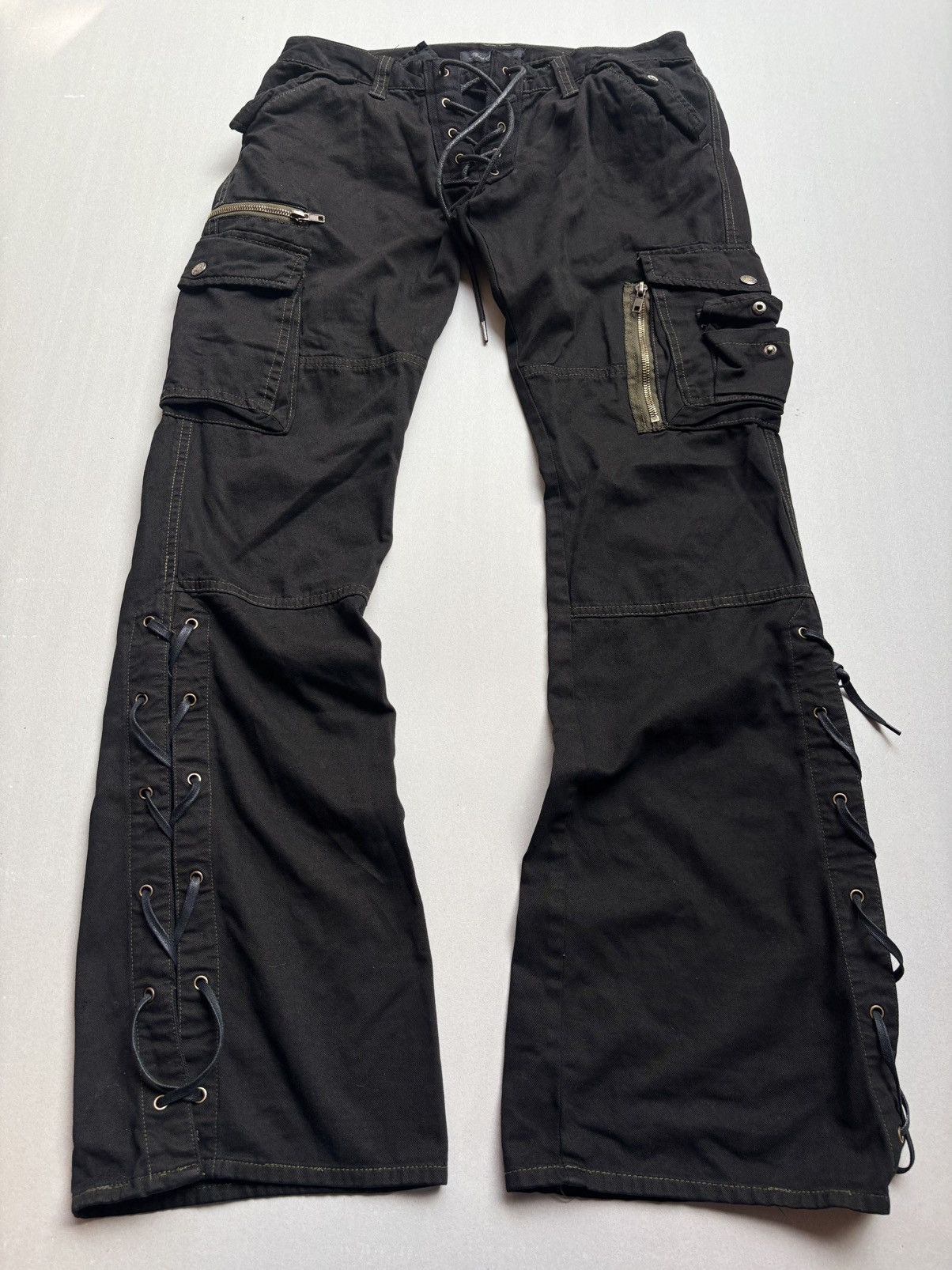 aさん用 goa cargo pants japanese label vtg goa lgb military style japan cargo pants baggy