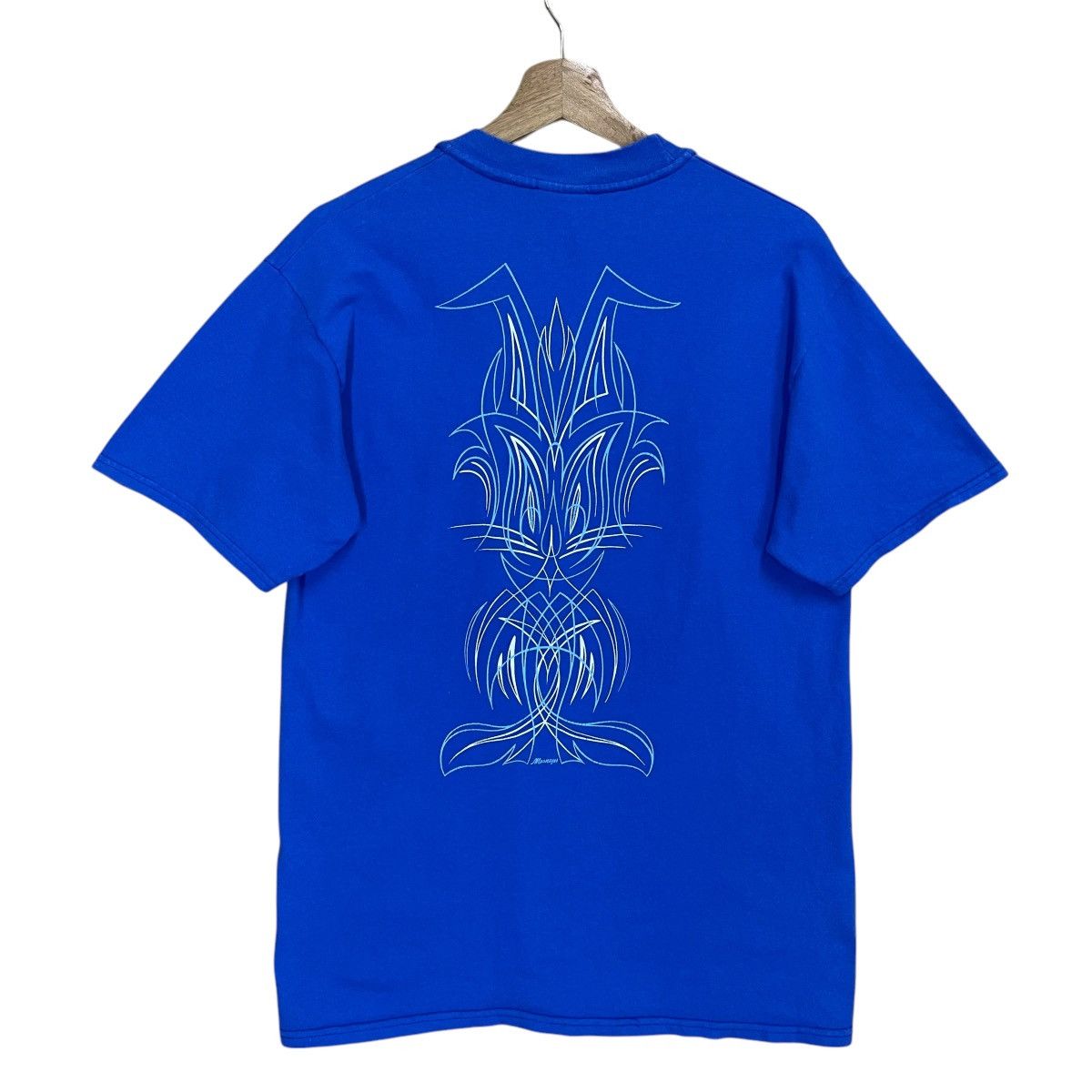 Japanese Brand Vintage 90s Moon Eyes Big Logo Shortsleeve Tee Size US M / EU 48-50 / 2 - 1 Thumbnail