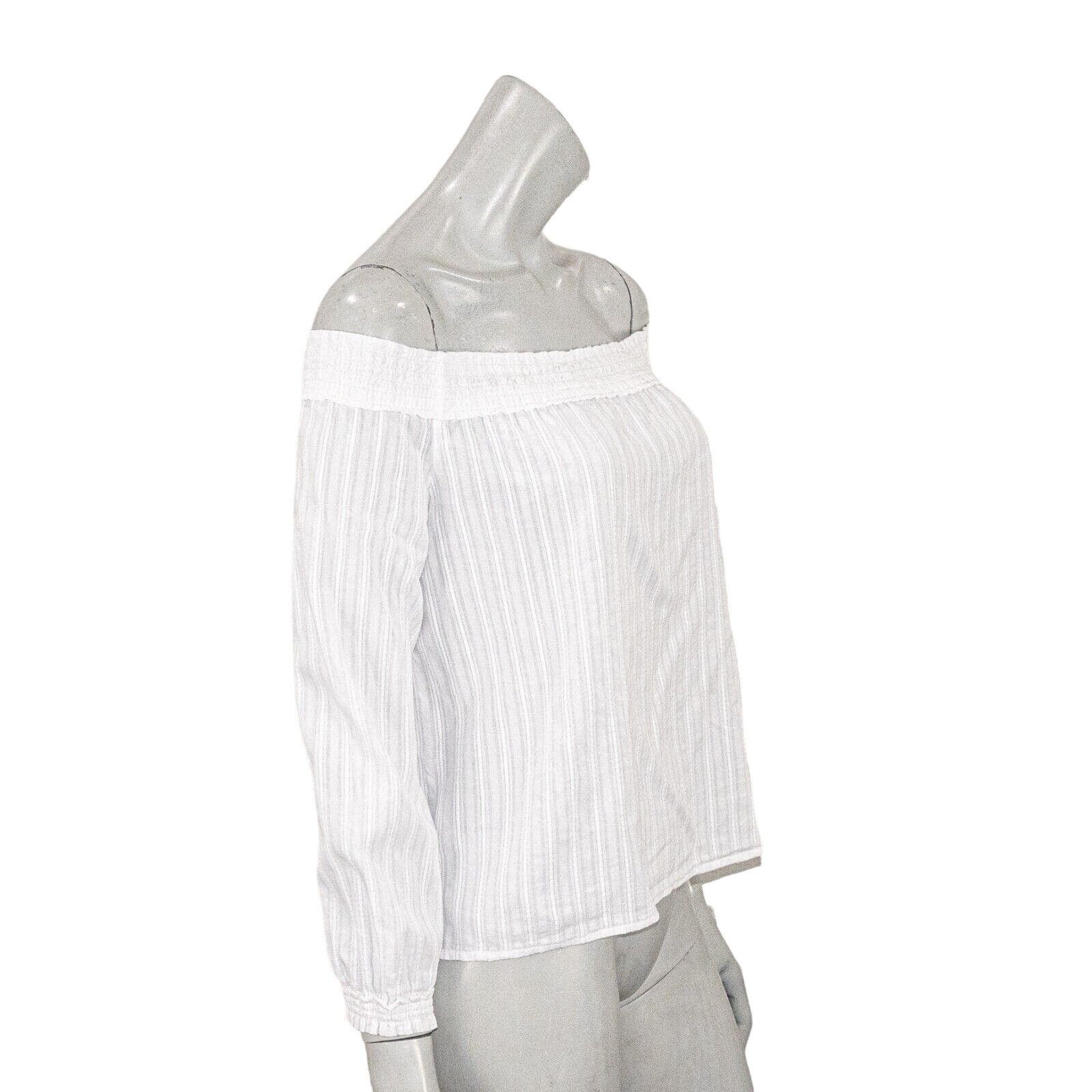 Rag & Bone Rag & Bone off shoulder Blouse in white cotton size Small Size S / US 4 / IT 40 - 4 Thumbnail