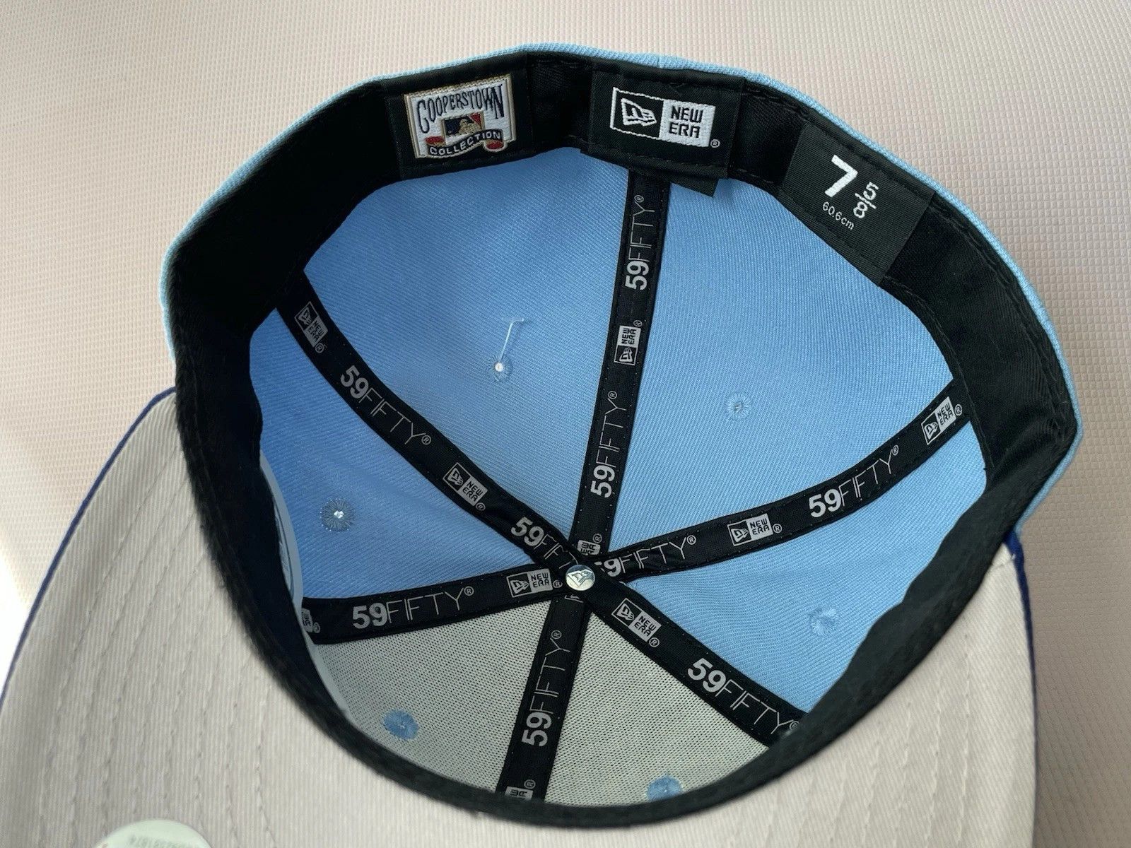 New Era Texas Rangers Light Blue/Royal On-Field 59FIFTY Fitted Hat Size ONE SIZE - 7 Thumbnail