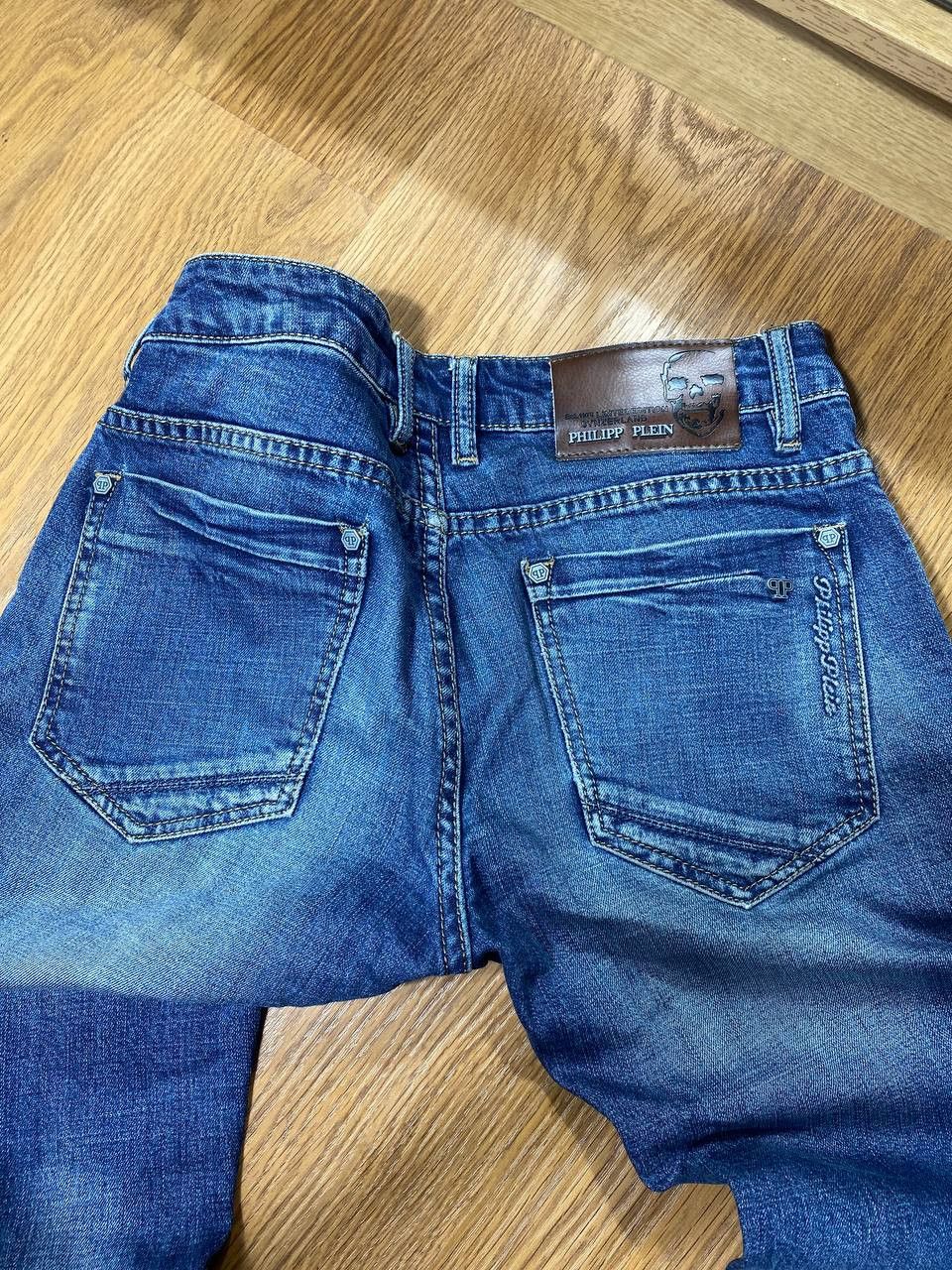 Philipp Plein Philipp Plein Design Distressed Denim Army Blue Jeans Size US 28 / EU 44 - 3 Thumbnail