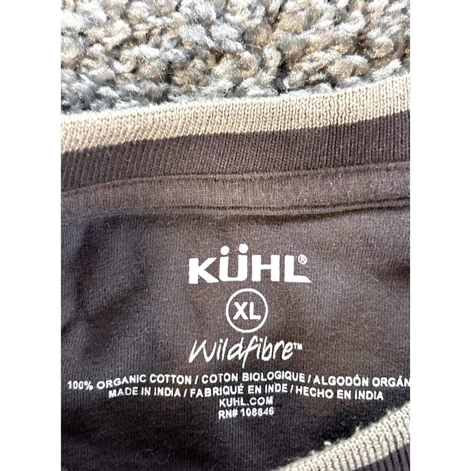 Vintage Kuhl Shirt Mens XL Brown Long Sleeve Organic Cotton Outdoor Hike Regular Crew Neck Logo Knit Vintage: No Size US XL / EU 56 / 4 - 4 Thumbnail