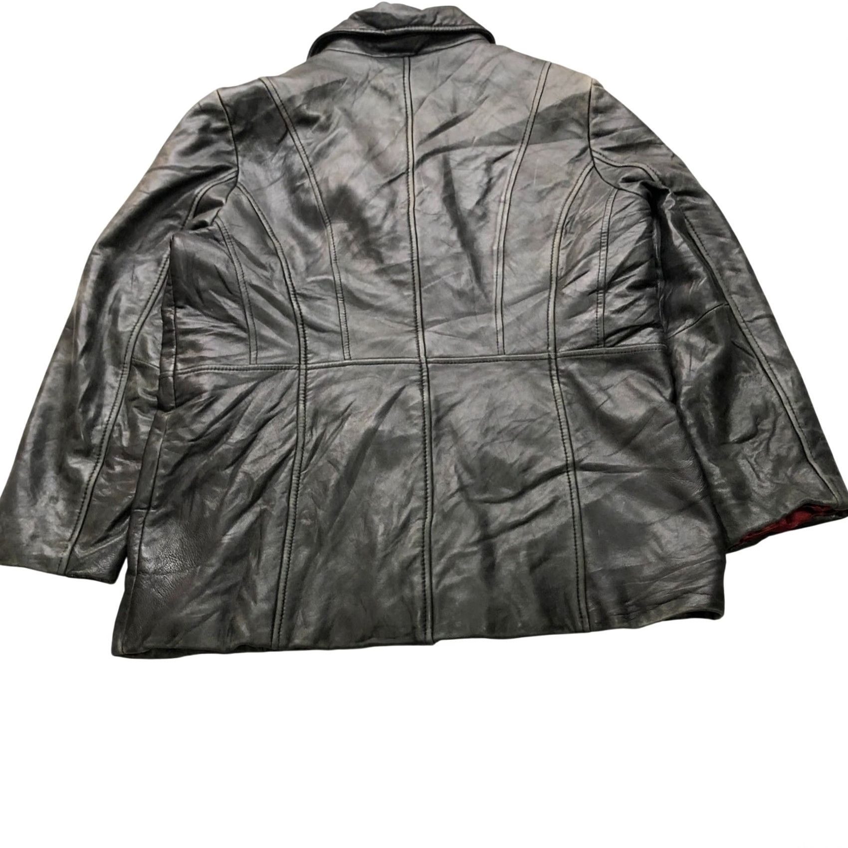 Vintage VINTAGE Pelle Studio Thinsulate Leather Coat Jacket Womens XL Lined Black Size XL / US 12-14 / IT 48-50 - 4 Thumbnail