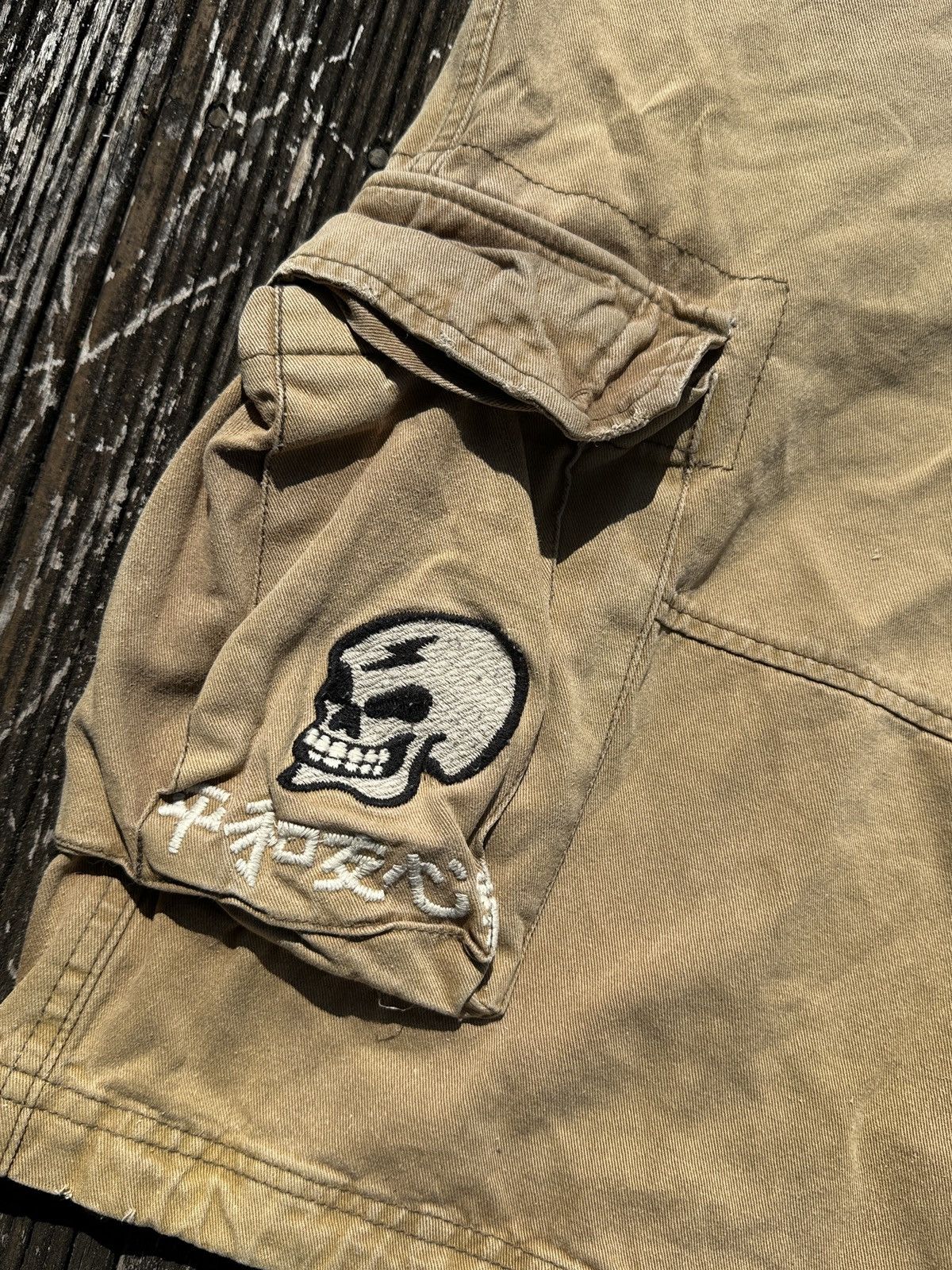 Christian Audigier × Ed Hardy × Japanese Brand Minute Mirth X Ed Hardy Cargo Shorts Size US 38 / EU 54 - 5 Thumbnail