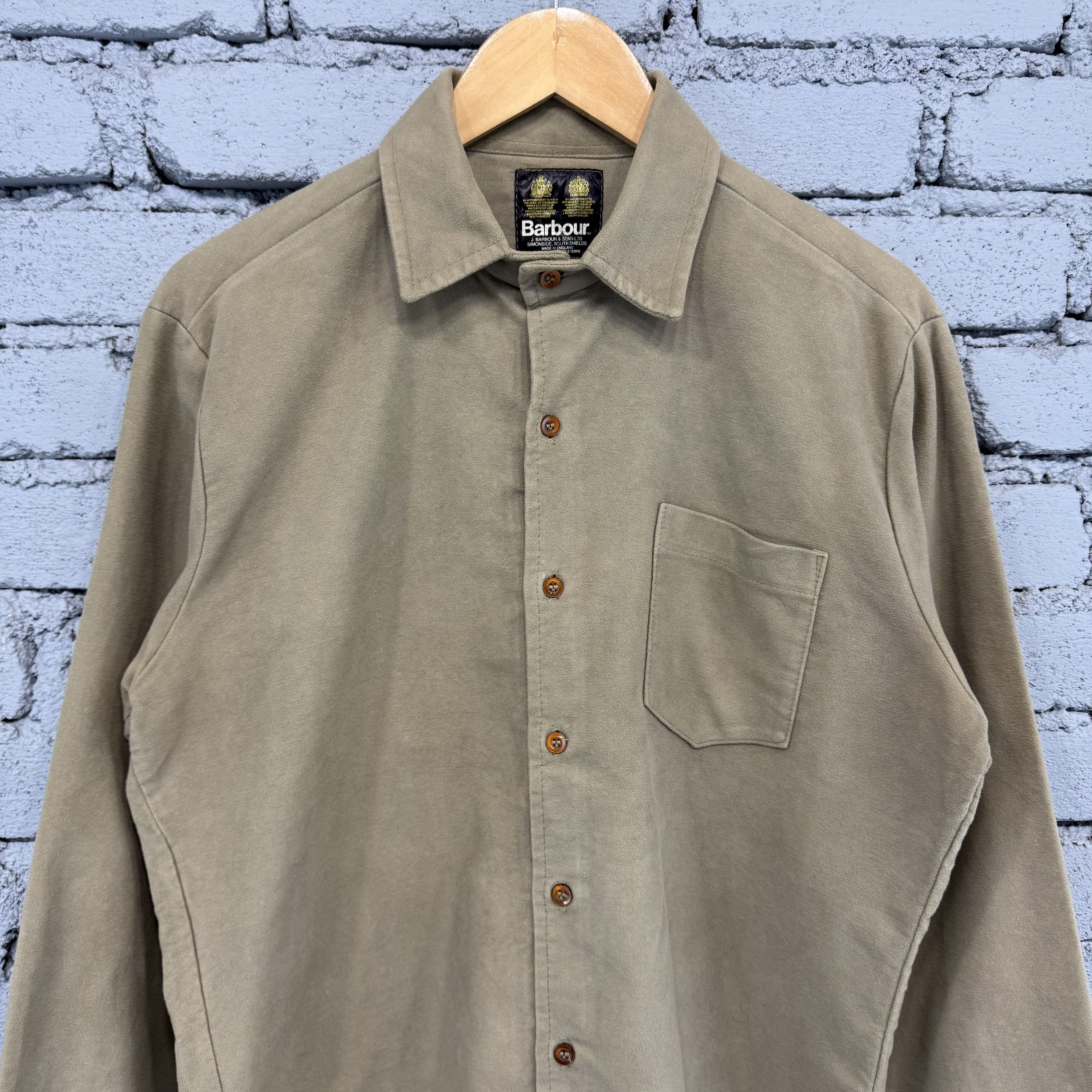 Vintage John Barbour England Plain Flannel Workwear