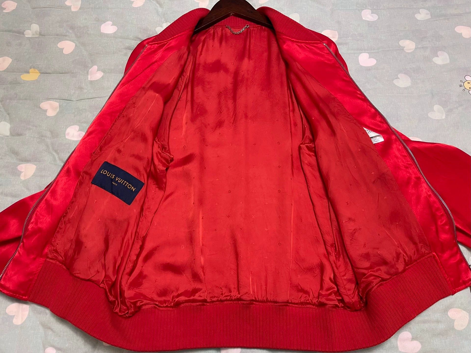 Louis Vuitton LV Basic Red Silk Jacket Men's 52 Size US L / EU 52-54 / 3 - 3 Thumbnail