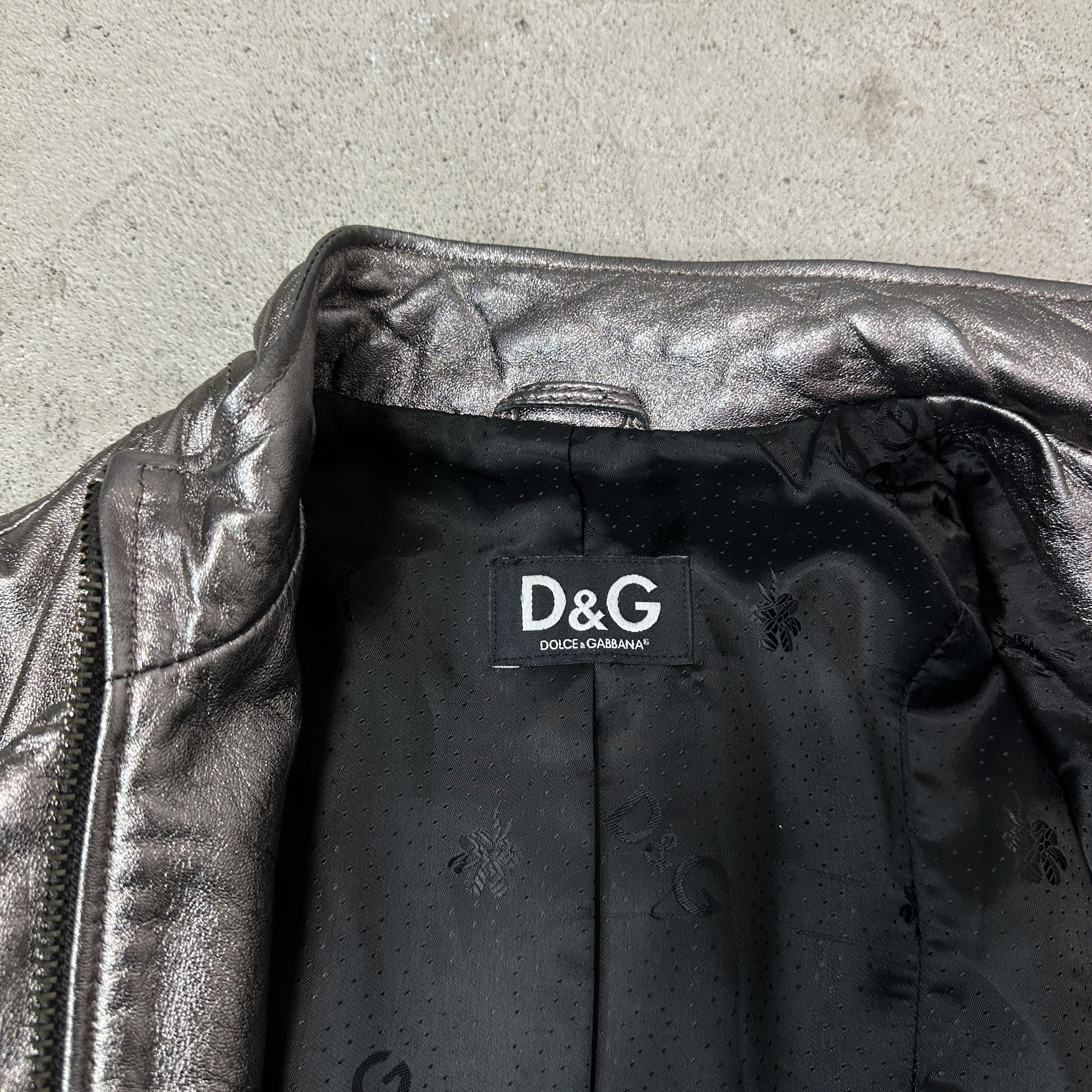 Dolce & Gabbana Vintage Leather Buckle Fitted Dolce&Gabbana Jacket 00s Size S / US 4 / IT 40 - 7 Thumbnail