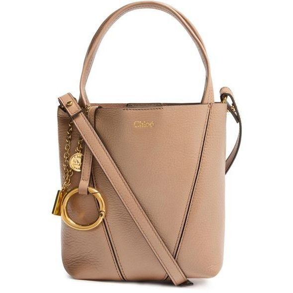 Chloe Chloe Small Spin Woodrose Grained Leather Tote Bag New & Aut Size ONE SIZE - 1 Thumbnail
