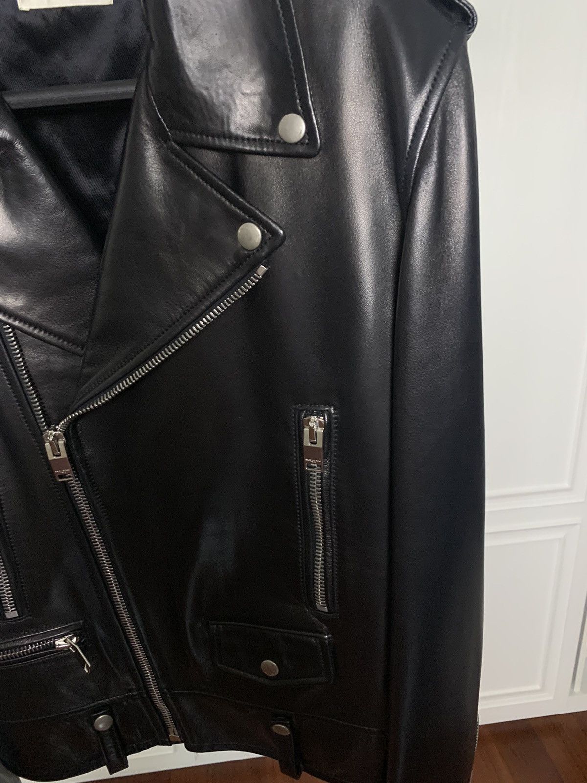 Saint Laurent Paris Saint Laurent 2013SS Lambskin L01 jakcet Size US L / EU 52-54 / 3 - 3 Thumbnail