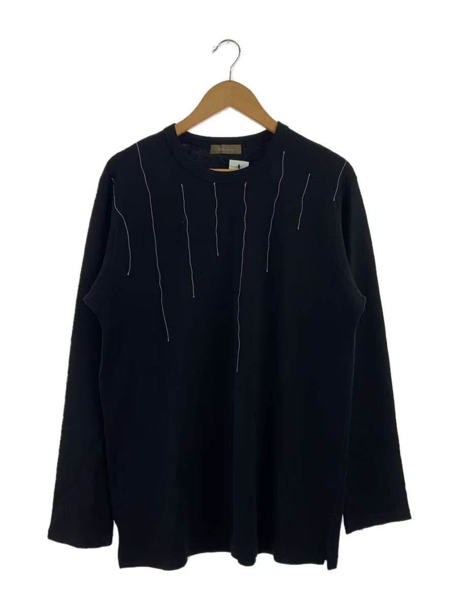 Y's for Men × Yohji Yamamoto AW98 Contrast Stitch Design Wool Long Sleeve Tee Size US L / EU 52-54 / 3 - 1 Thumbnail