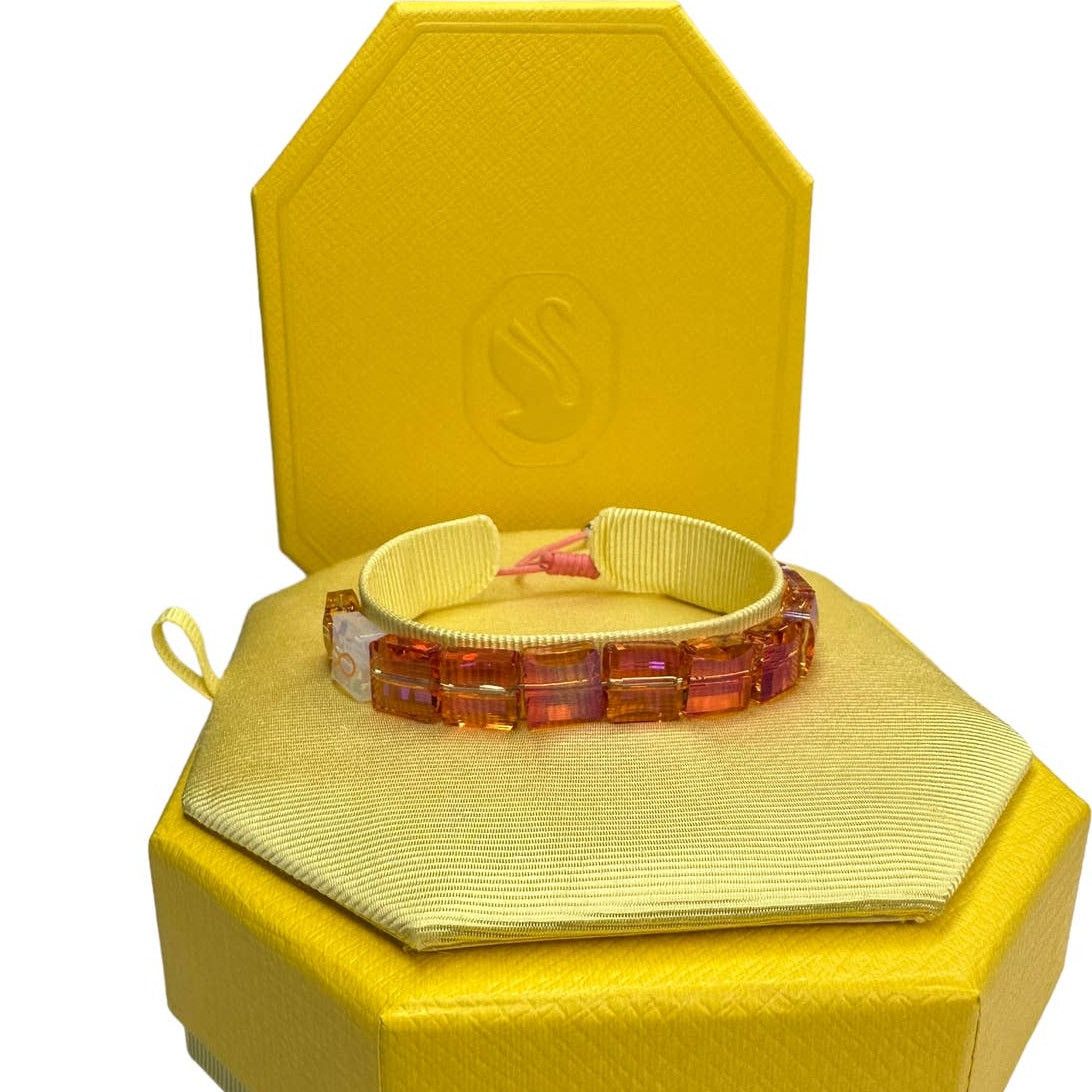 Swarovski Swarovski Letra Bracelet INFINITY Orange Rhodium Plated Size ONE SIZE - 2 Thumbnail