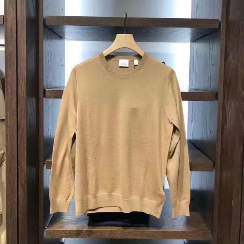 Burberry Burberry Khaki Wool Logo Knit Sweater for Women Size XS / US 0-2 / IT 36-38 - 1 Thumbnail