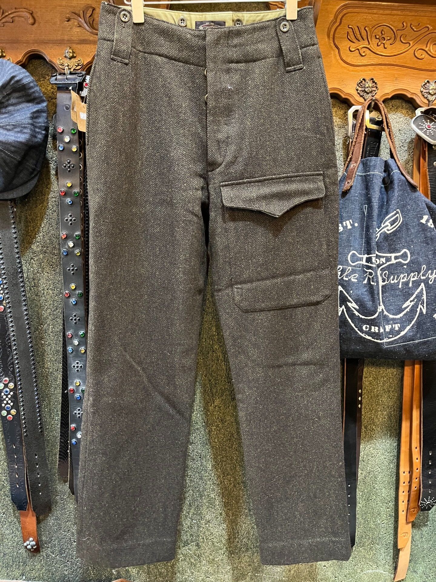 RRL Ralph Lauren RRL Double RL Wool Herringbone Pants Size US 30 / EU 46 - 1 Thumbnail