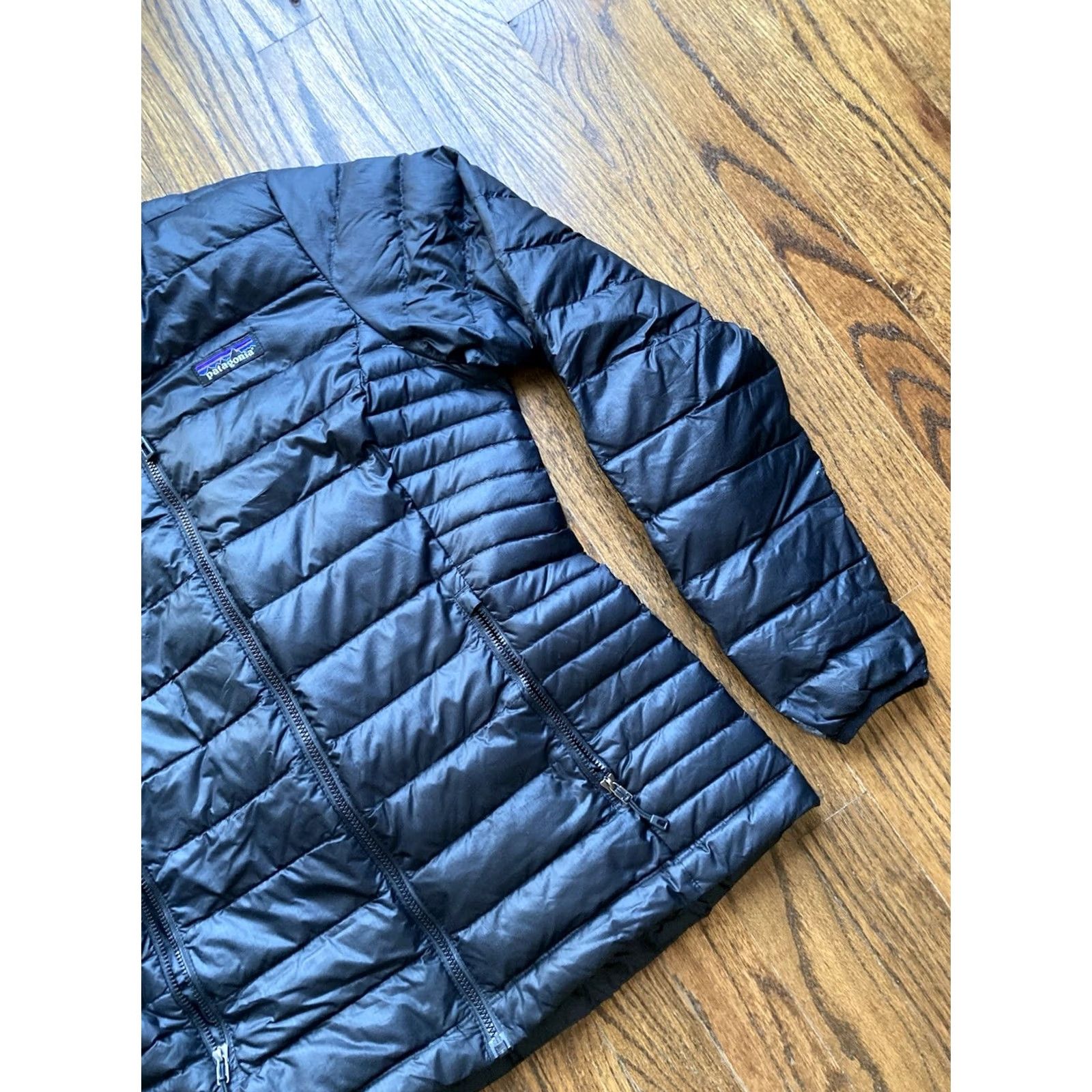 Patagonia Patagonia Down Sweater Womens Small Black Puffer Jacket Full Zip 84683 Size S / US 4 / IT 40 - 3 Thumbnail
