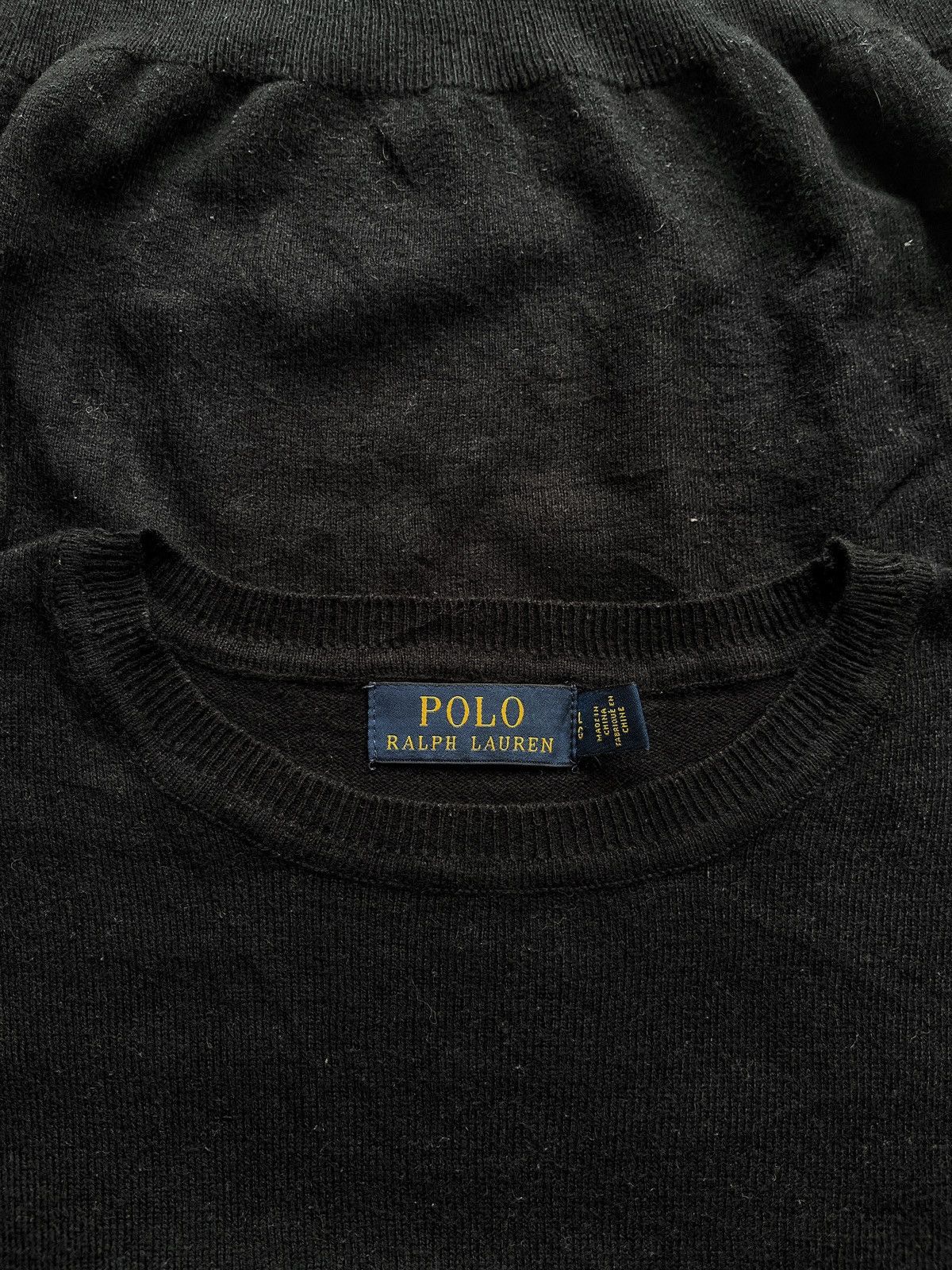 Polo Ralph Lauren Polo Ralph Lauren Crewneck Black Size US L / EU 52-54 / 3 - 3 Thumbnail