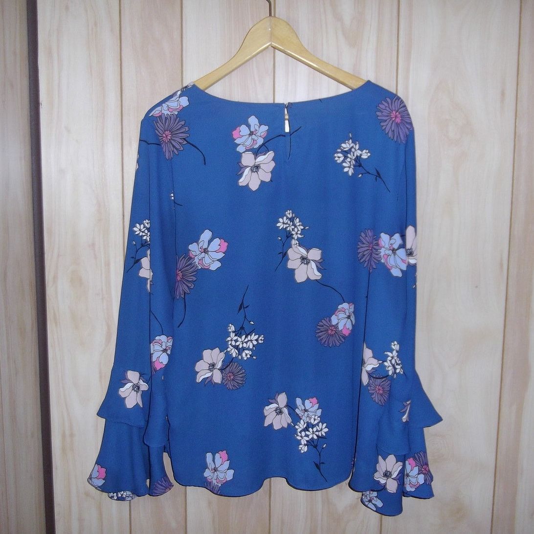 Other a.n.a A New Approach Floral Round Neck Long Sleeve Blouse XL Size XL / US 12-14 / IT 48-50 - 2 Thumbnail