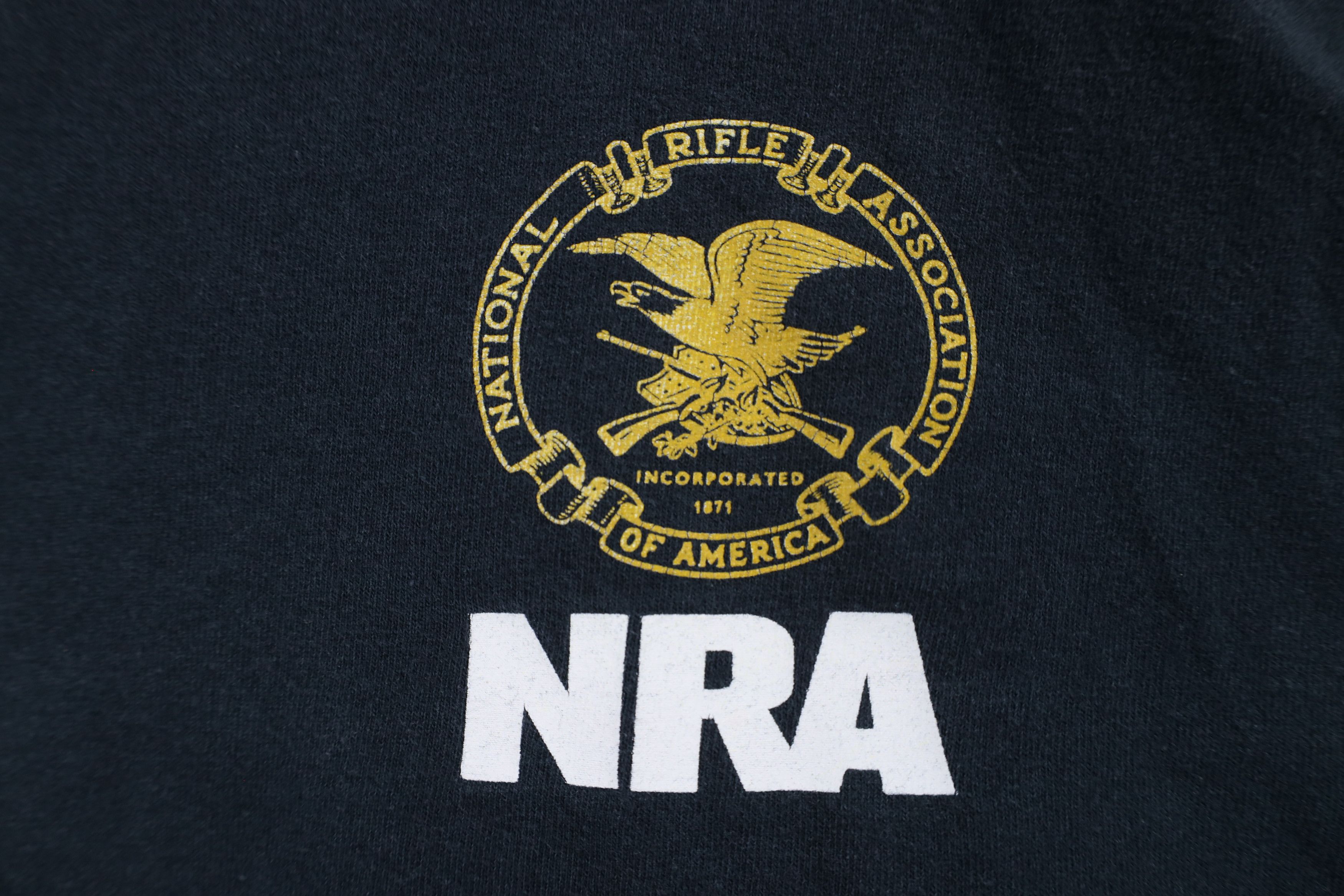 Vintage Vintage 90s Spell Out NRA National Rifle Association T-Shirt Size US XL / EU 56 / 4 - 4 Thumbnail