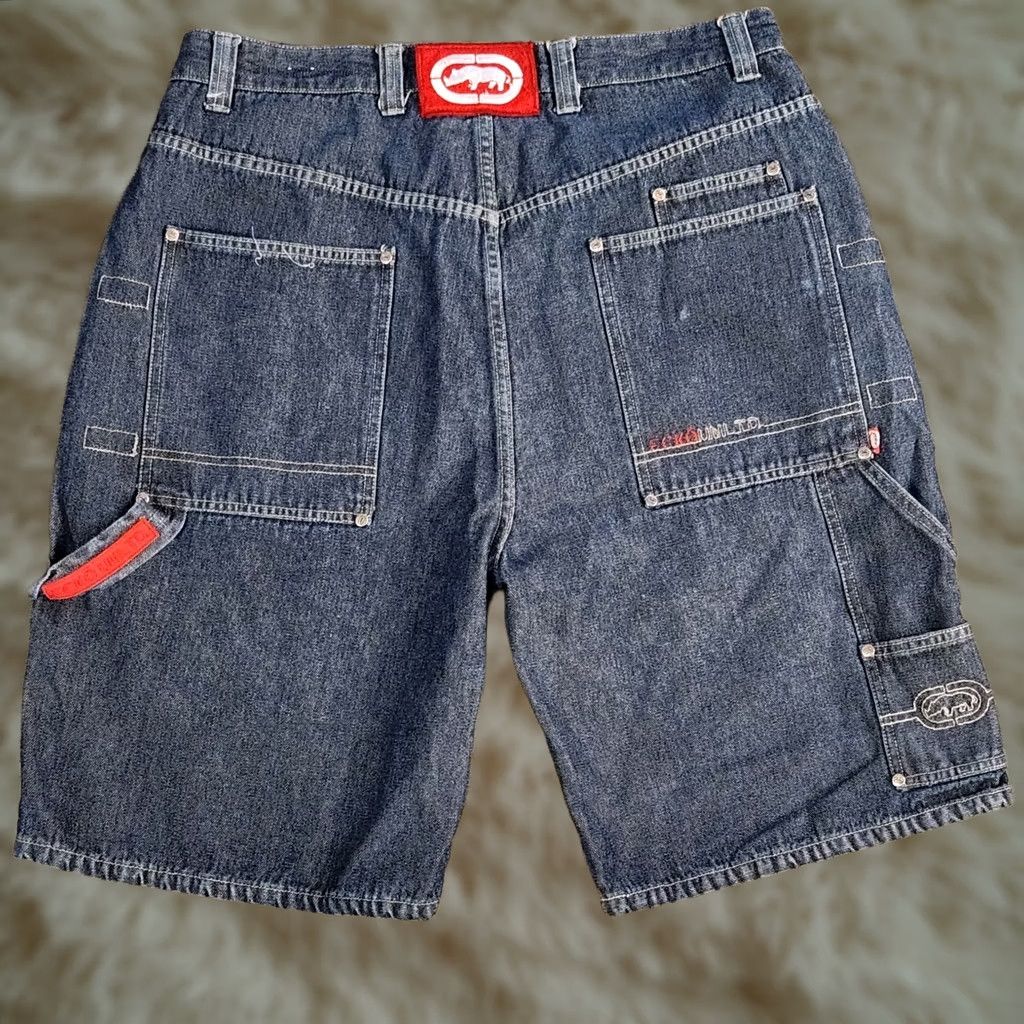 Ecko Unltd. Vintage Ecko Unltd Shorts Mens 38 Denim Baggy Carpenter Hip Hop Skater 90s - Pre-Owned Size US 38 / EU 54 - 1 Thumbnail