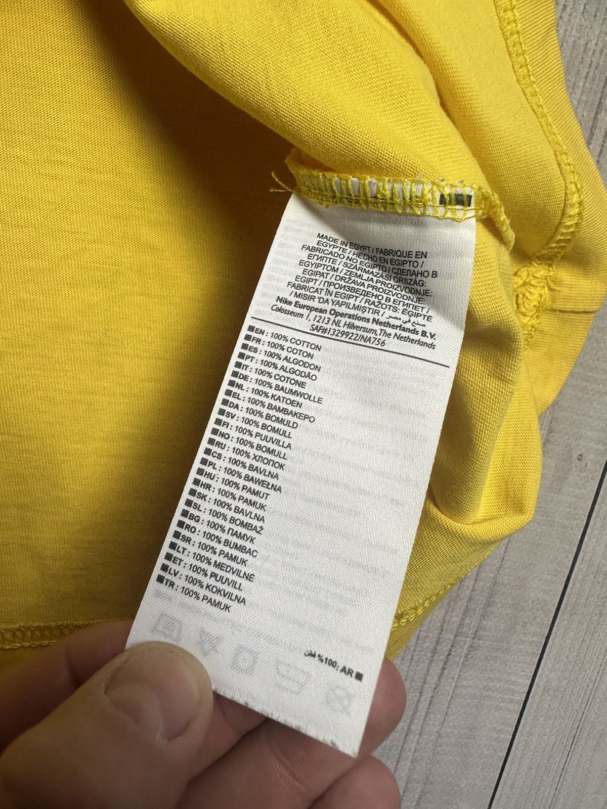 Nike × Vintage Vintage Nike Brazil soccer tee logo Brasil yellow Size US M / EU 48-50 / 2 - 4 Thumbnail