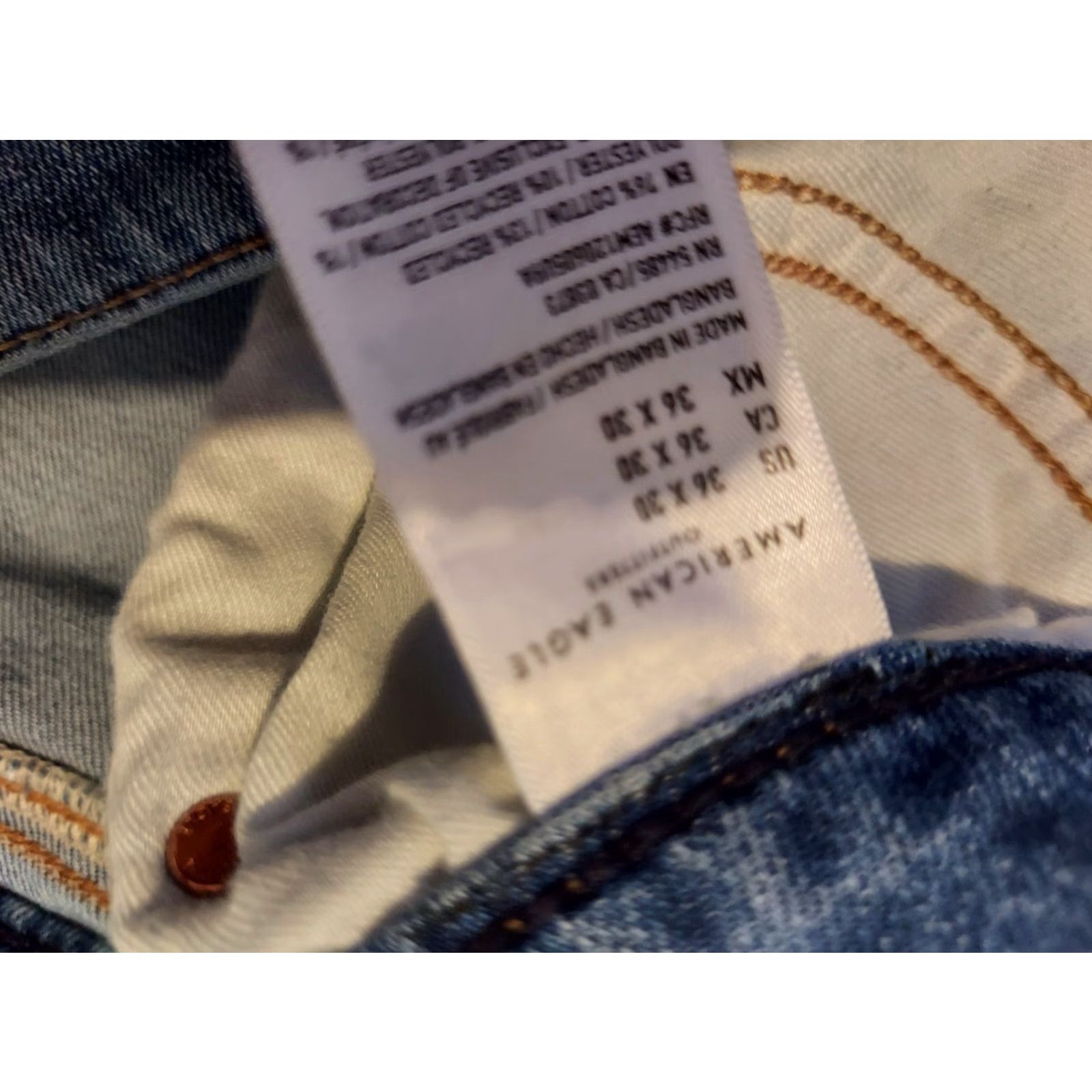 American Eagle Outfitters Mens American Eagle Outfitters Jeans 36x30 38x30 Classic Straight Denim Pants Size US 36 / EU 52 - 6 Thumbnail