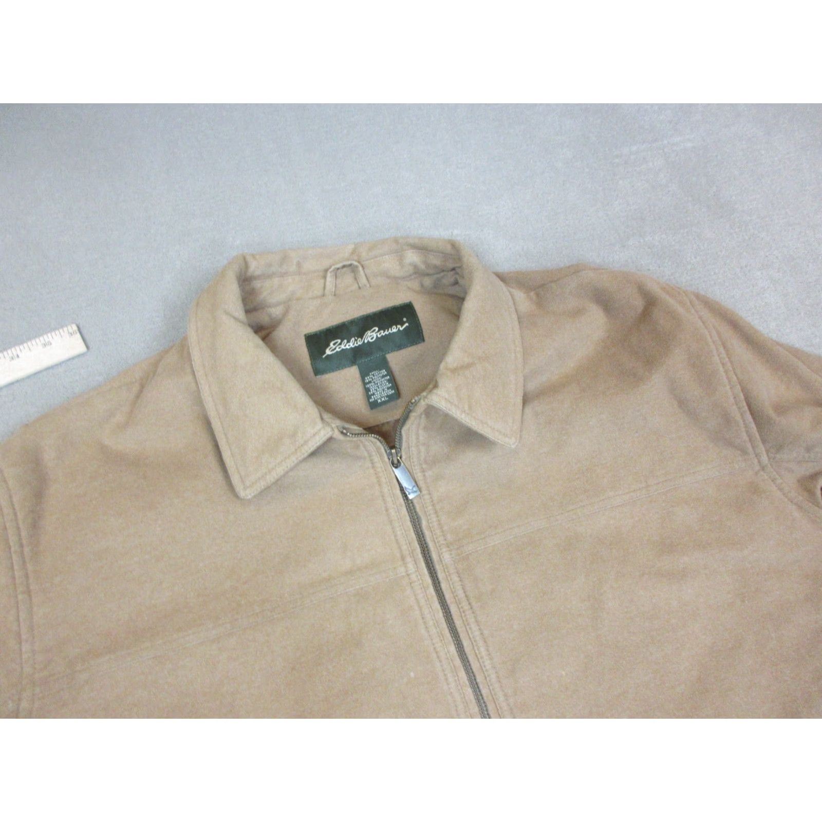 Eddie Bauer Eddie Bauer Jacket Mens 2XL Brown Full Zip Coat Lined Bomber Jacket Pockets Regular Fit Outdoor Mens Size US XXL / EU 58 / 5 - 2 Thumbnail