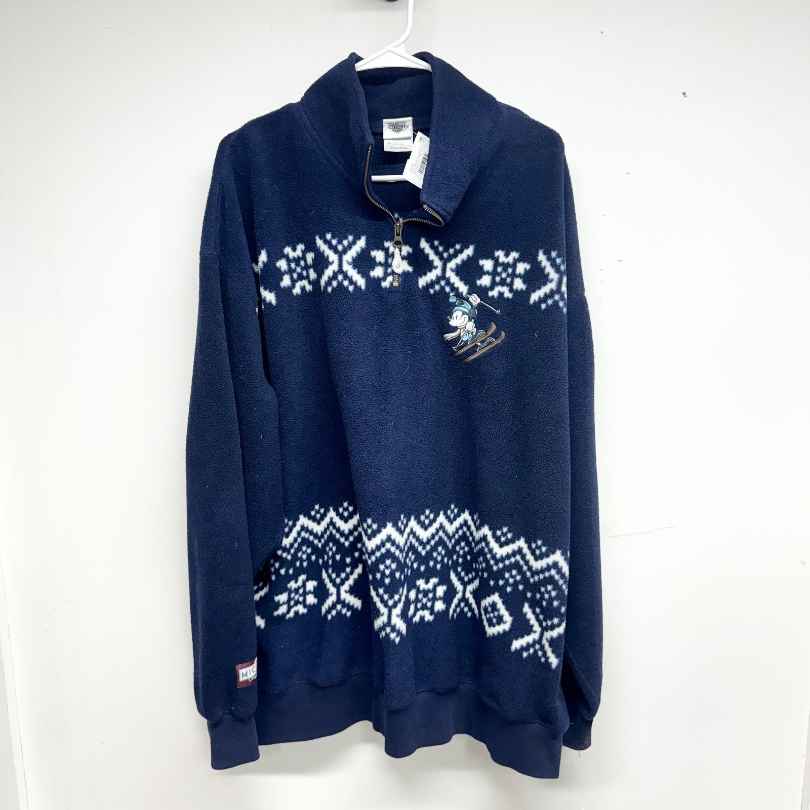 Vintage Vintage 2000's Disney Ski Lodge 1/4 Zip Fleece Crew XXL Size XXL / US 16-18 / IT 52-54 - 1 Thumbnail