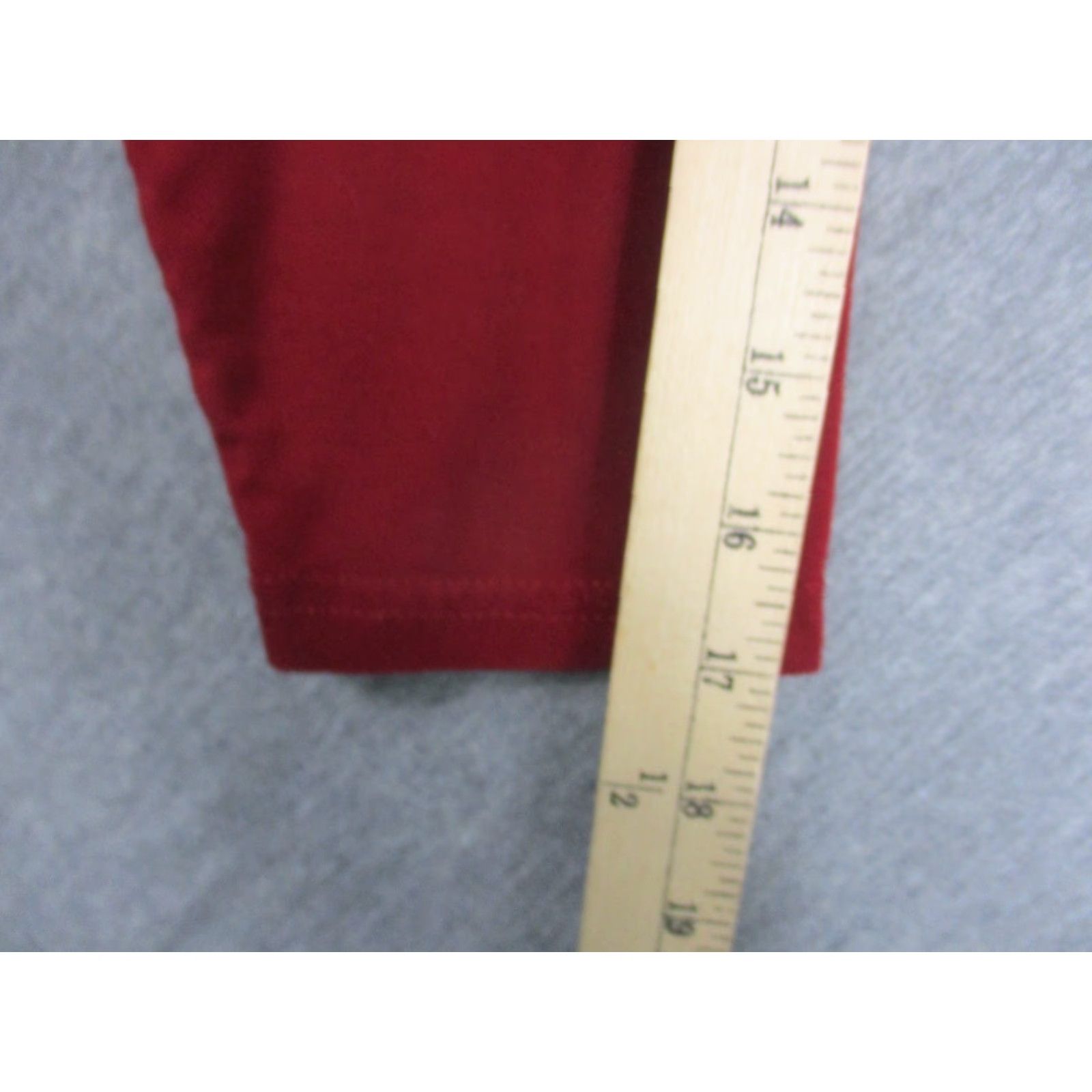 Vintage Yelete Blouse Shirt Womens L Red Holiday Casual Tunic Long Sleeve 3/4 Stretch Knit Regular Lightweight Breathable Modern Classic Size L / US 10 / IT 46 - 5 Thumbnail