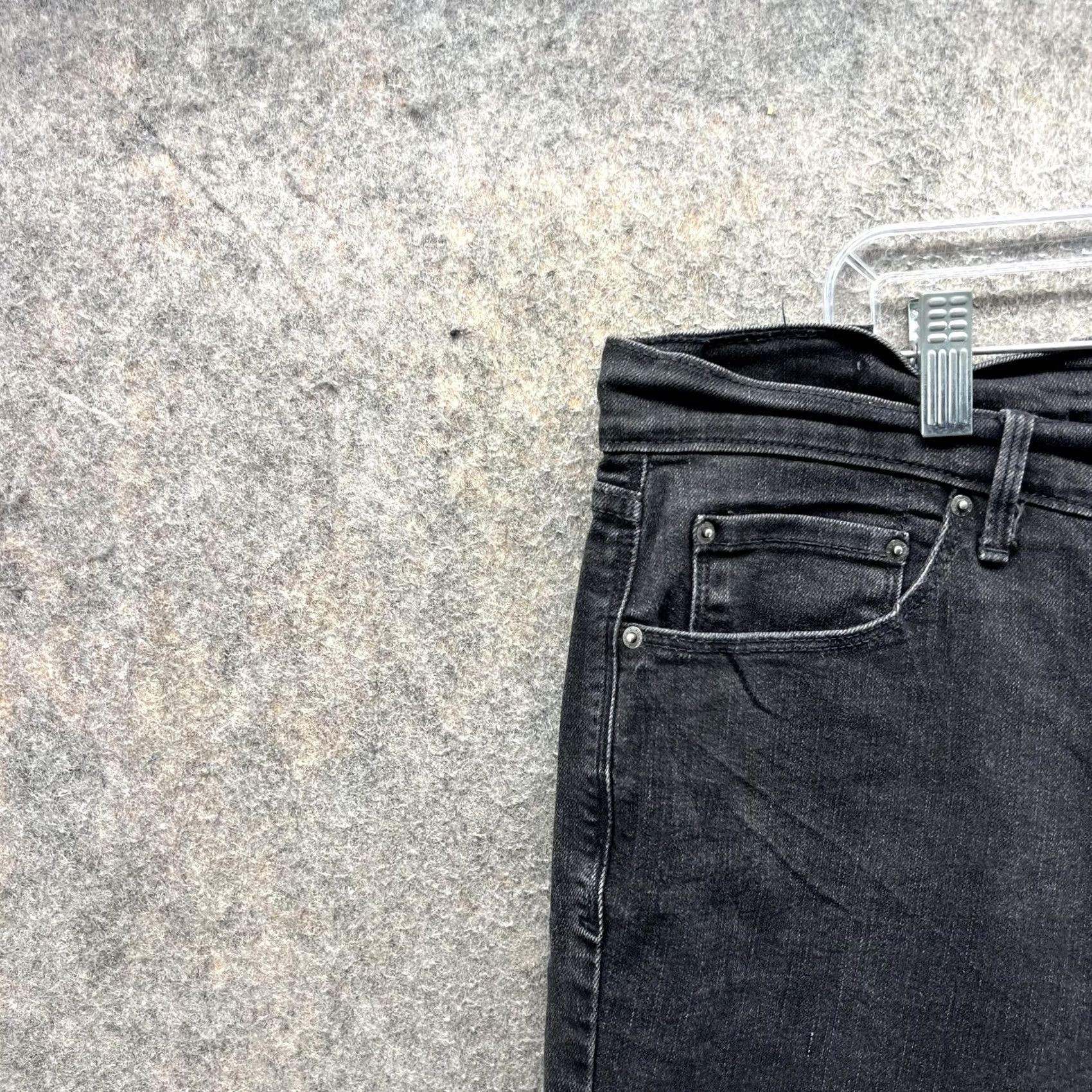 Levi's Levi's 505 Jeans Mens 32x34 Black Straight Leg Mid Rise Denim Stretch Jeans Straight Leg Mens Black 505 Size US 32 / EU 48 - 5 Thumbnail
