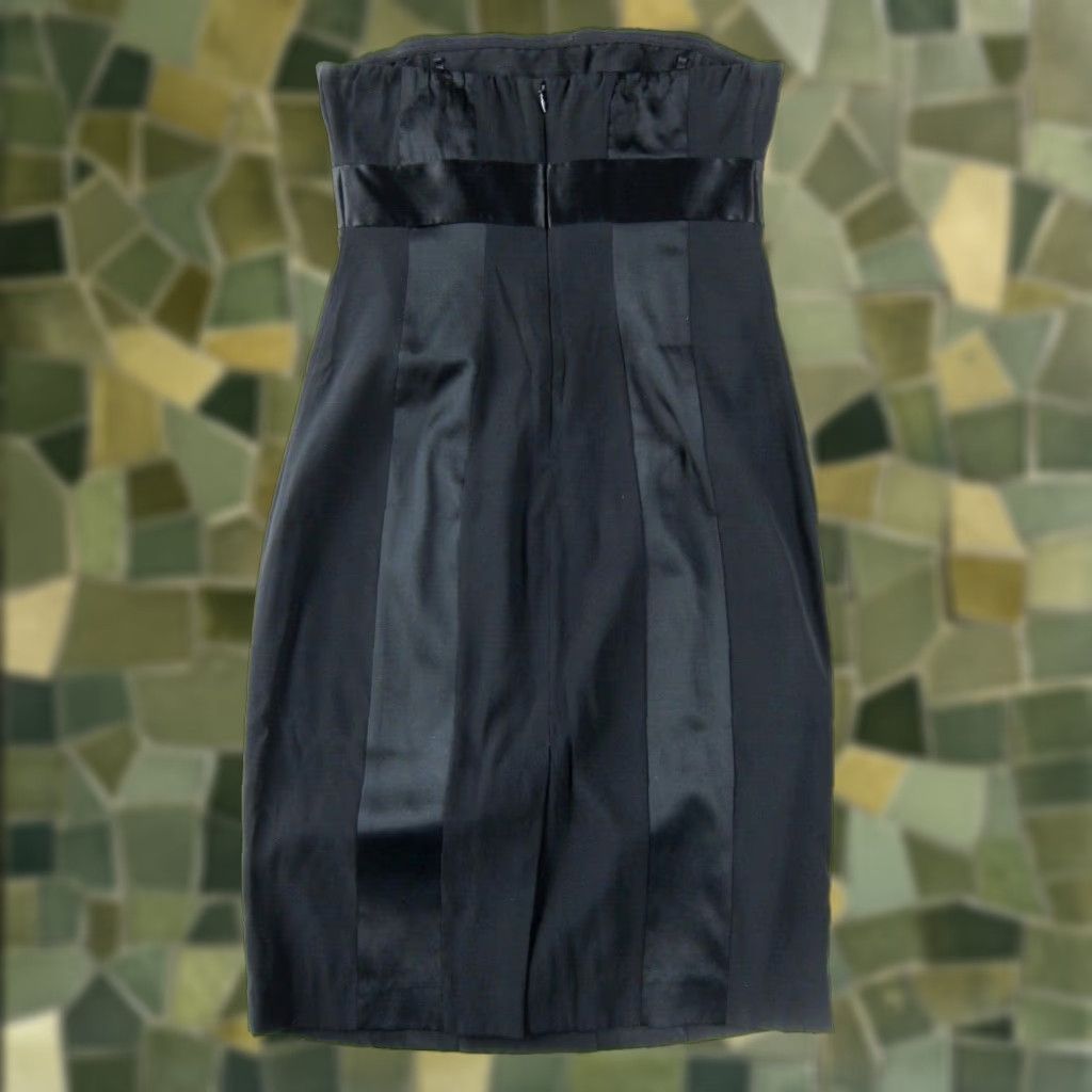Express Express Silk Classic Black Strapless Sheath Dress - Express Design Studio - Party Cocktail 0 Women Size XS / US 0-2 / IT 36-38 - 1 Thumbnail